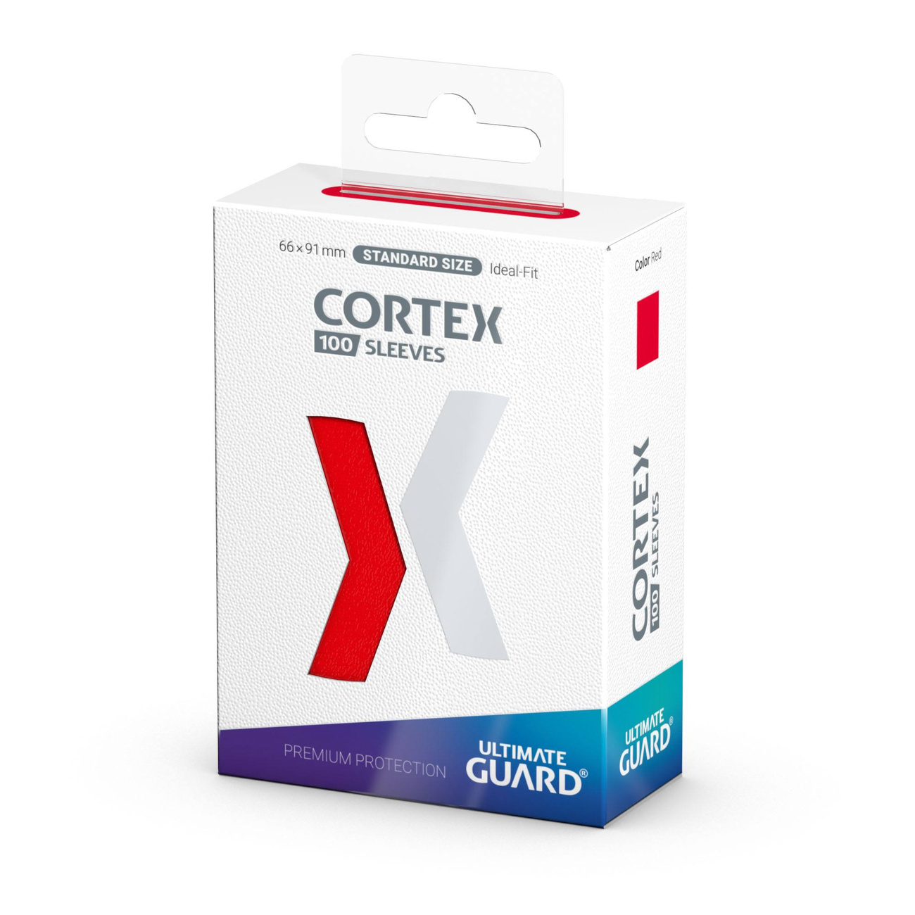 Protèges-cartes Cortex rouges (lot de 100) Ultimate Guard – format standard TCG