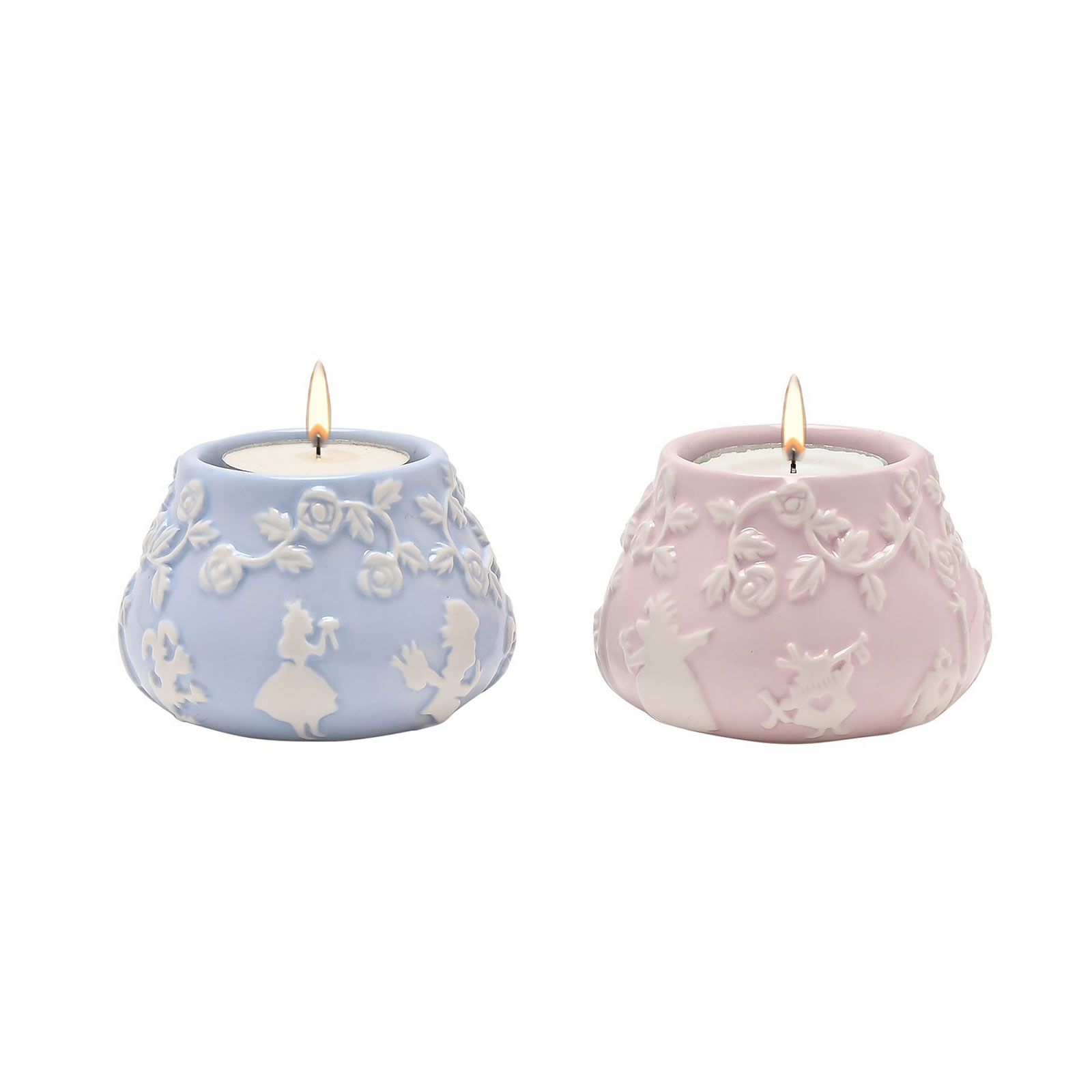Alice in Wonderland - Set van 2 theelichthouders