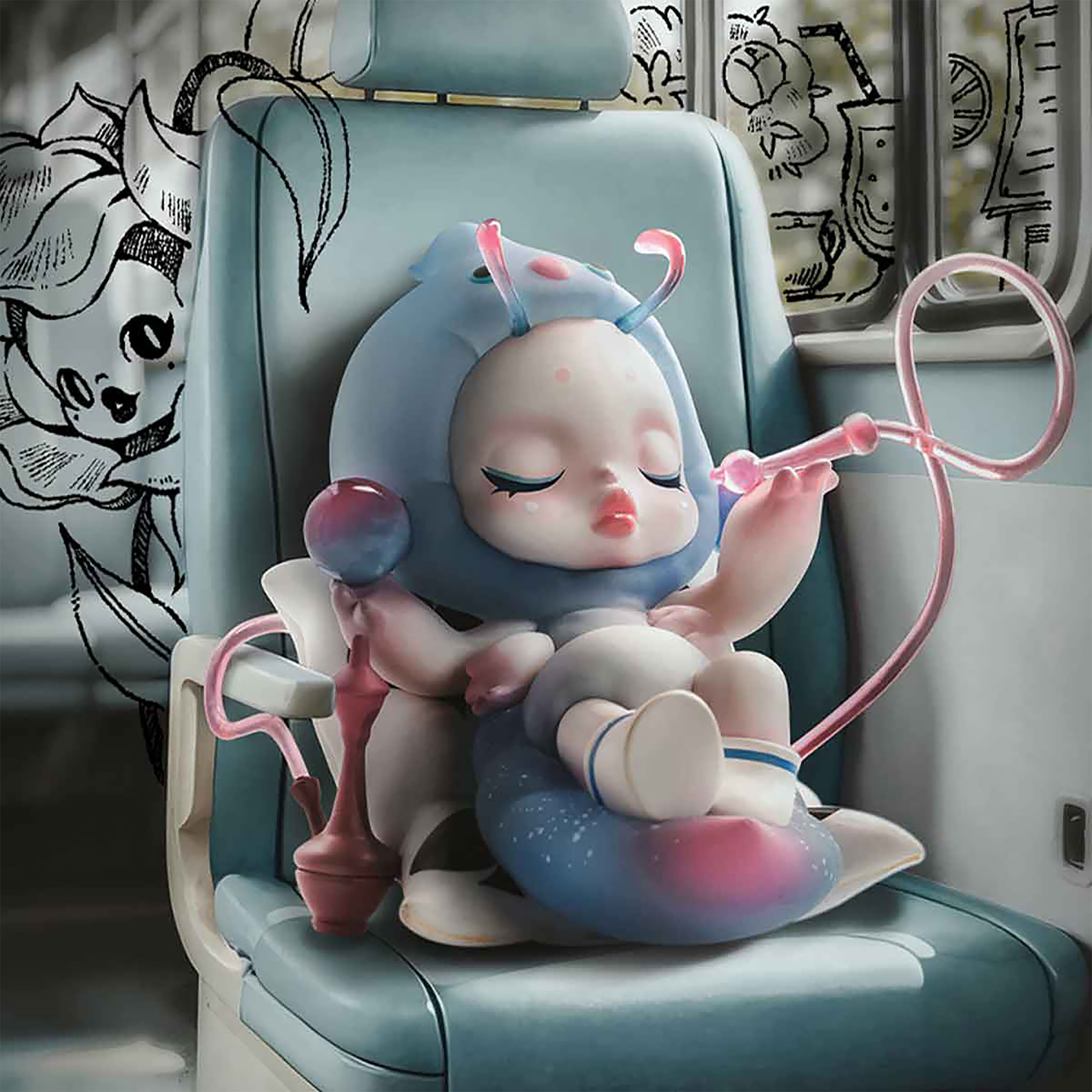 Skullpanda – figurka niespodzianka Pop Mart Everyday Wonderland