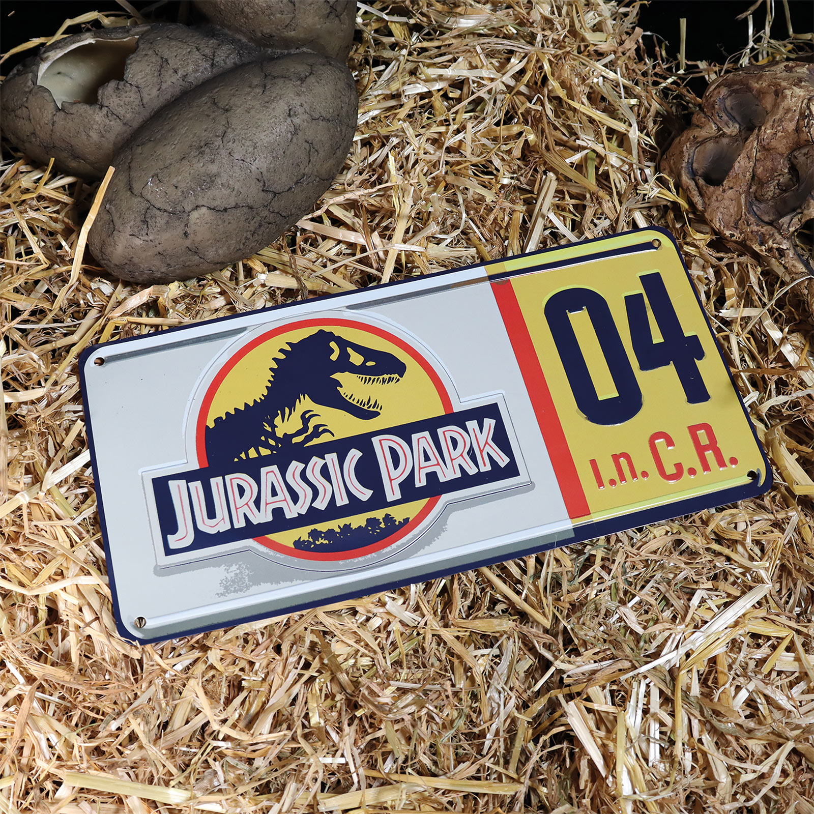 Jurassic Park - Logo 04 Nummernschild Replik