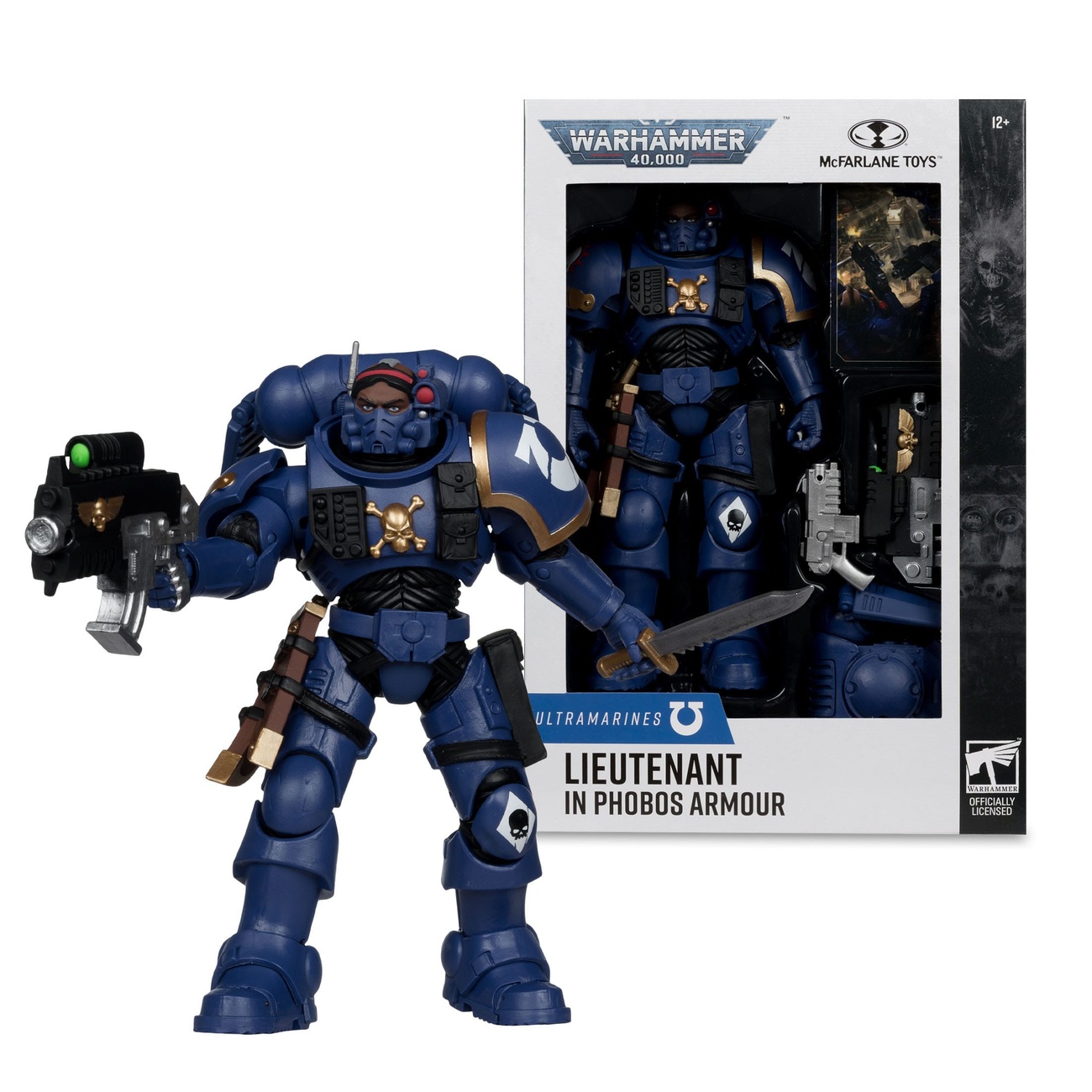 Warhammer 40k - Lieutenant in Phobos Armor (Ultramarines) Actionfigur 18cm