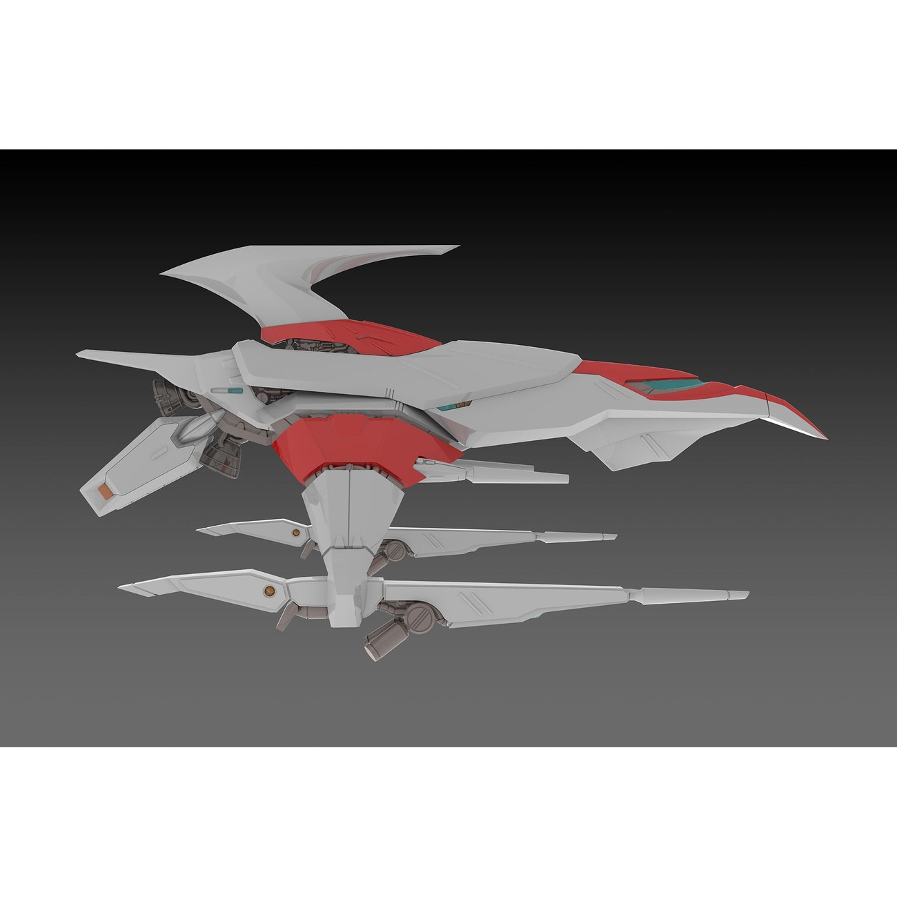 Dariusburst CS Core Kit in Plastica 1/144 Legend Silver Hawk 3F-1B Caccia Spaziale 14 cm