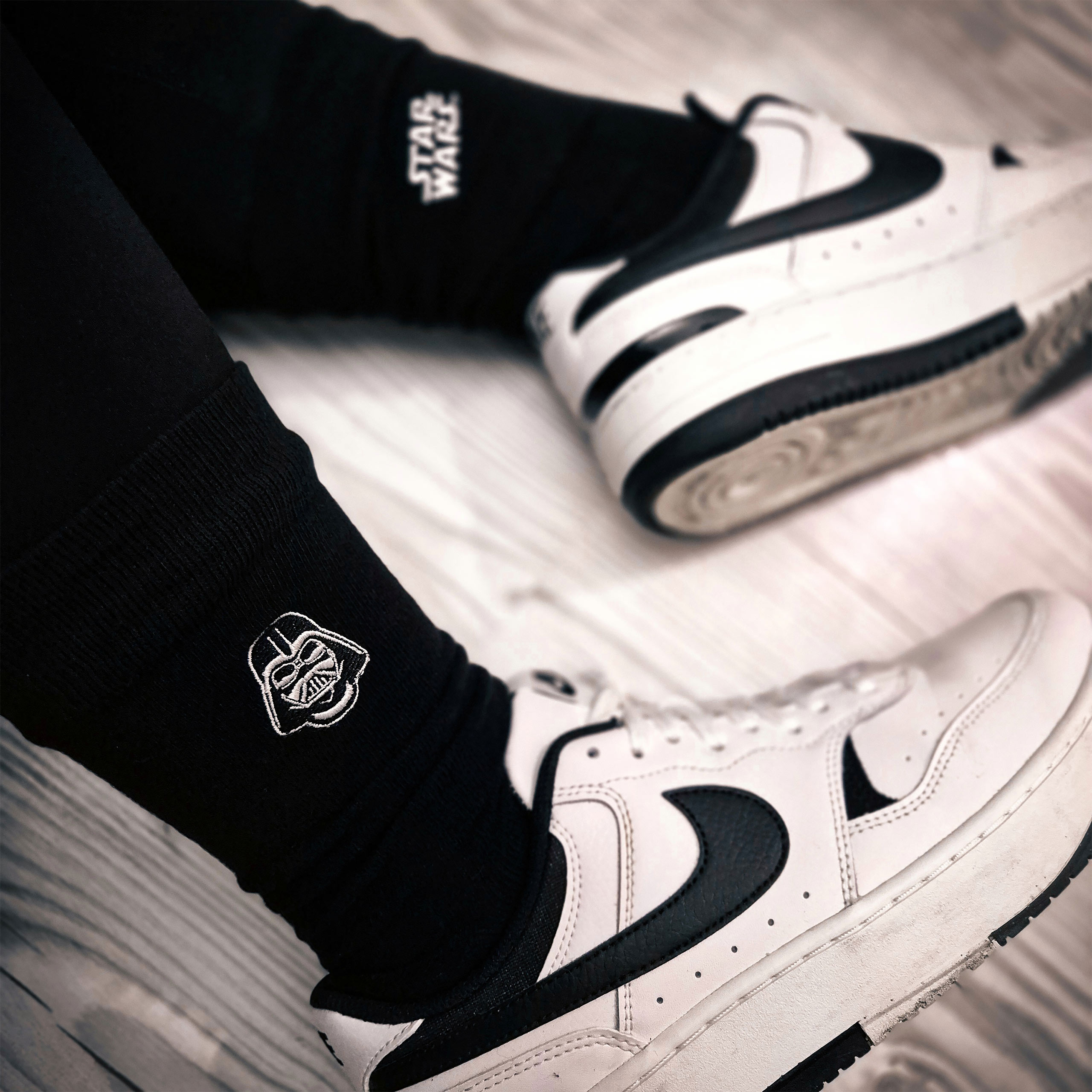 Star Wars - Pack de 2 pares de calcetines logo Darth Vader negro