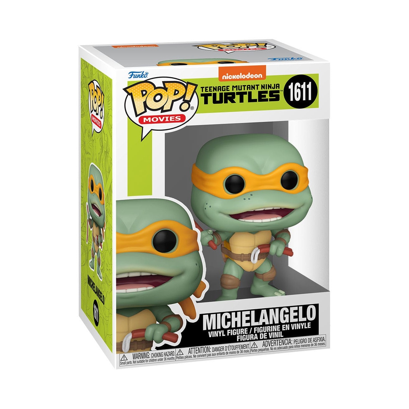 Teenage Mutant Ninja Turtles POP! Movies Vinyl Figure Michelangelo Sausage Link Nunchucks 9 cm