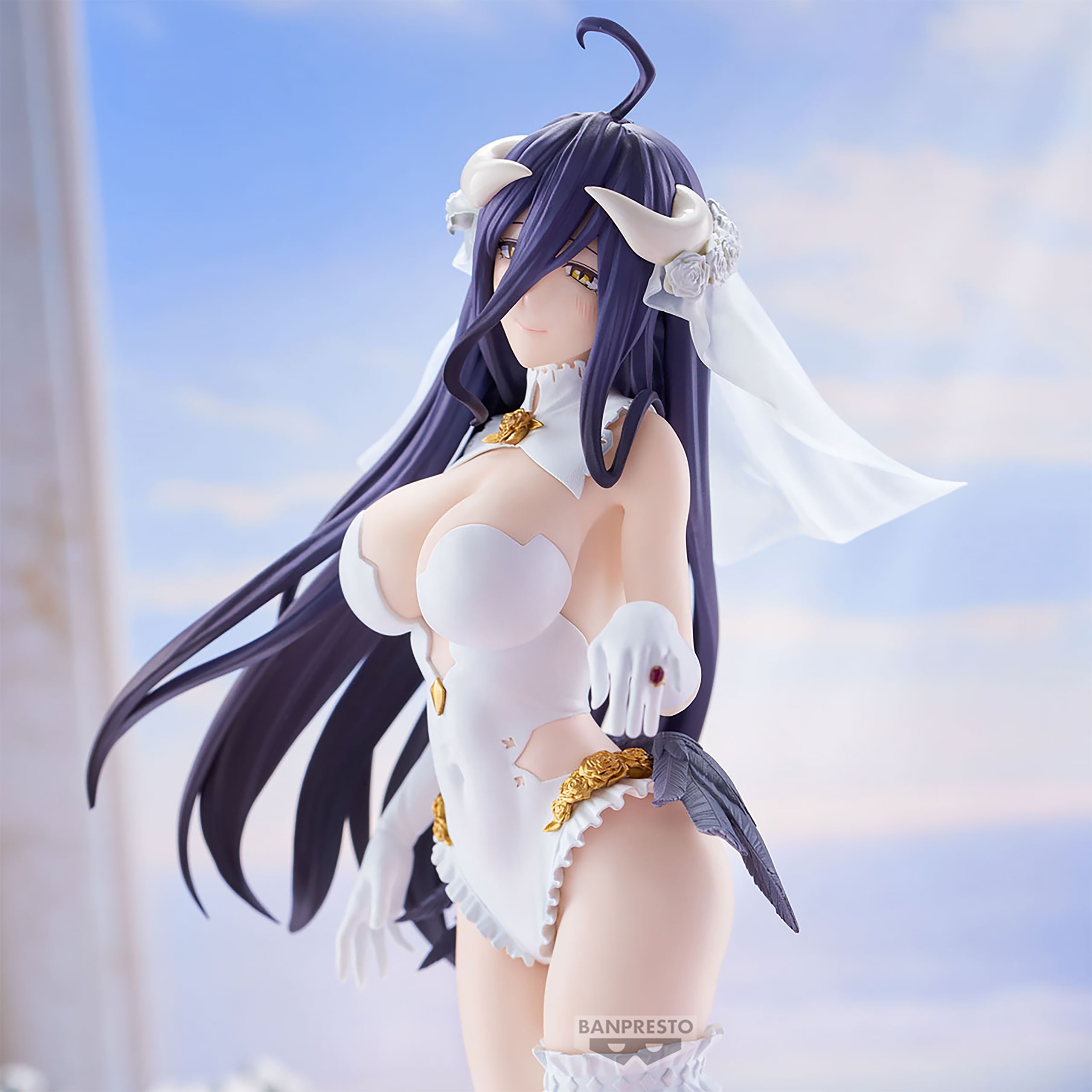 Overlord - Albedo Glitter & Glamours Figur Wedding Version