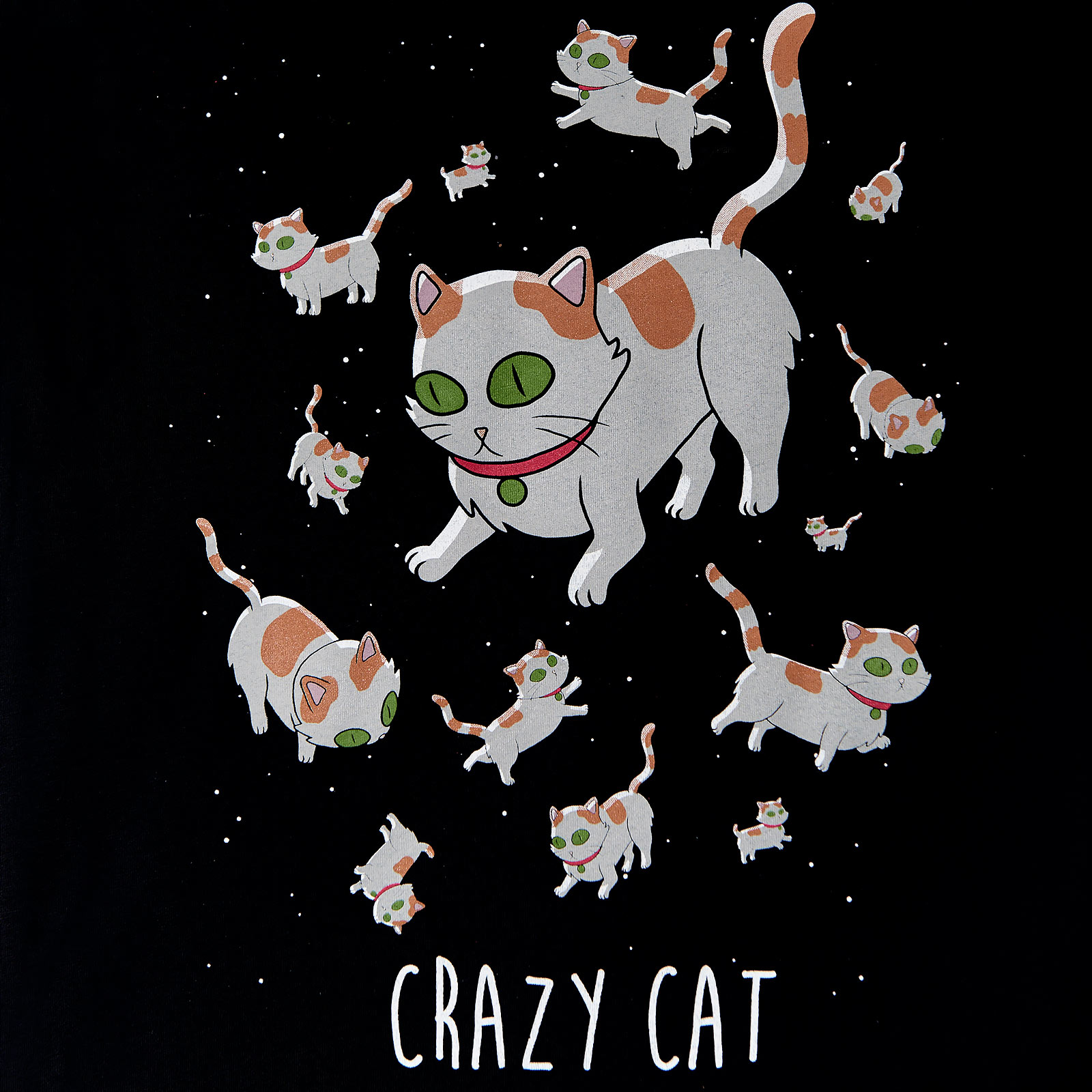 Rick et Morty - T-shirt Crazy Cat pour femmes noir