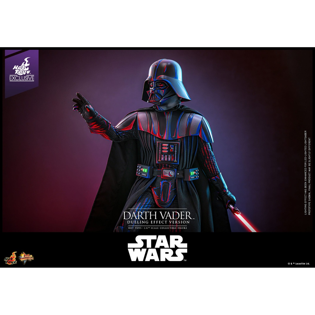 Star Wars Movie Masterpiece figurka kolekcjonerska 1/6 Darth Vader (Dueling Effect Version) Hot Toys Exclusive 35 cm