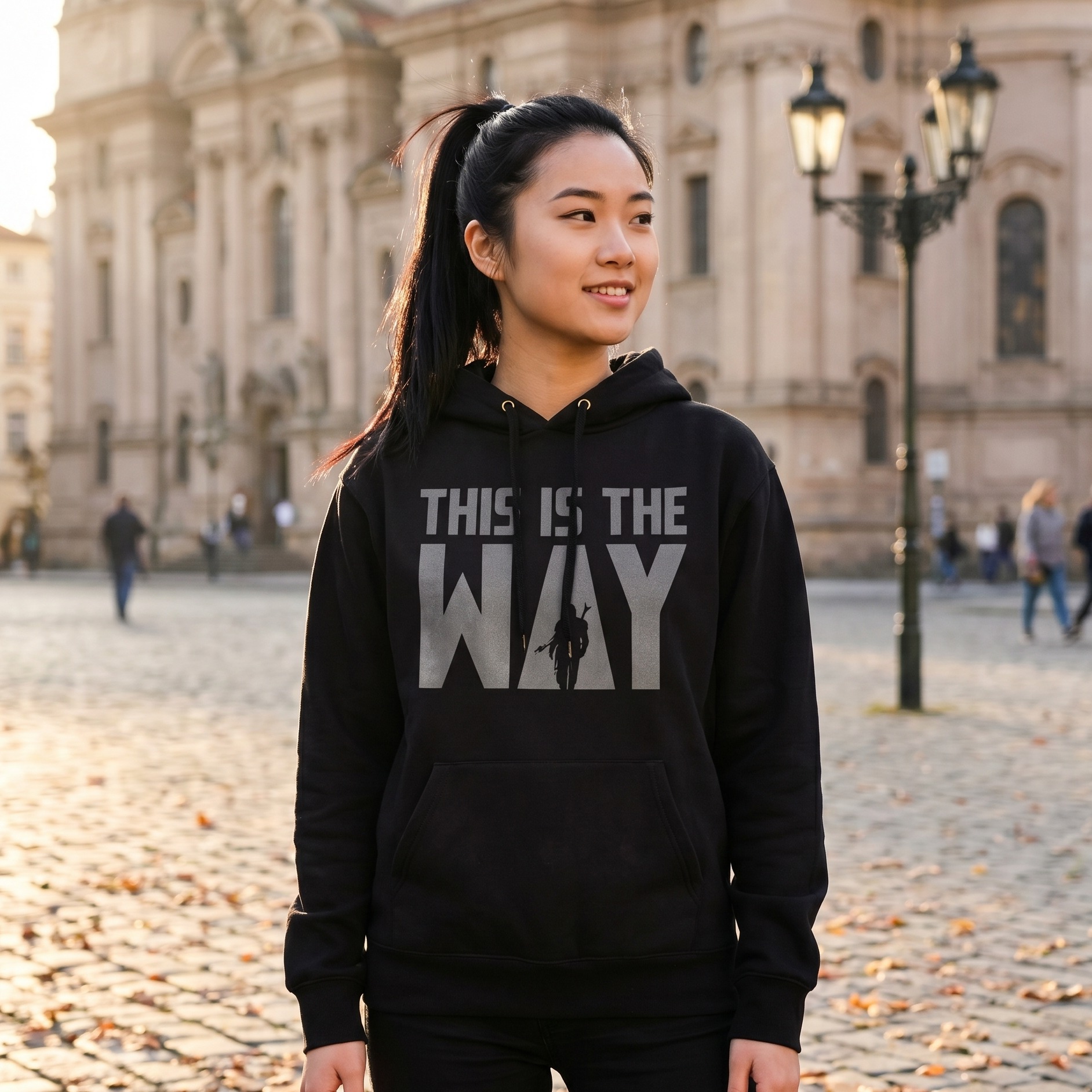 Ceci est le sweat à capuche Way pour les fans de Star Wars noir