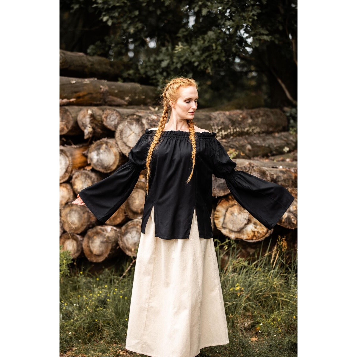 Blusa medieval Emma negra