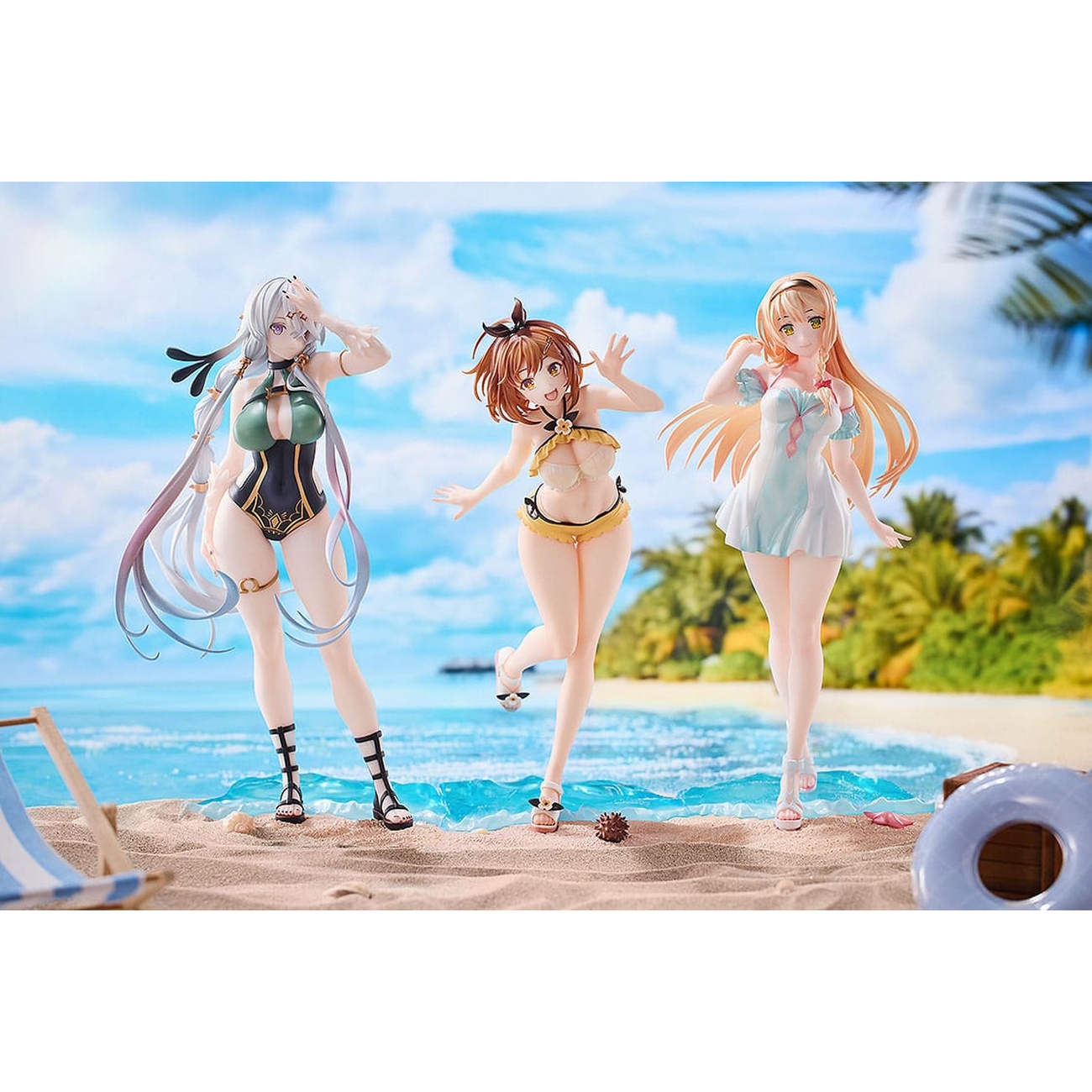 Atelier Ryza: Ever Darkness & the Secret Hideout Set de 3 estatuas de PVC 1/7 Ryza, Klaudia, Lila: versión Swimsuit