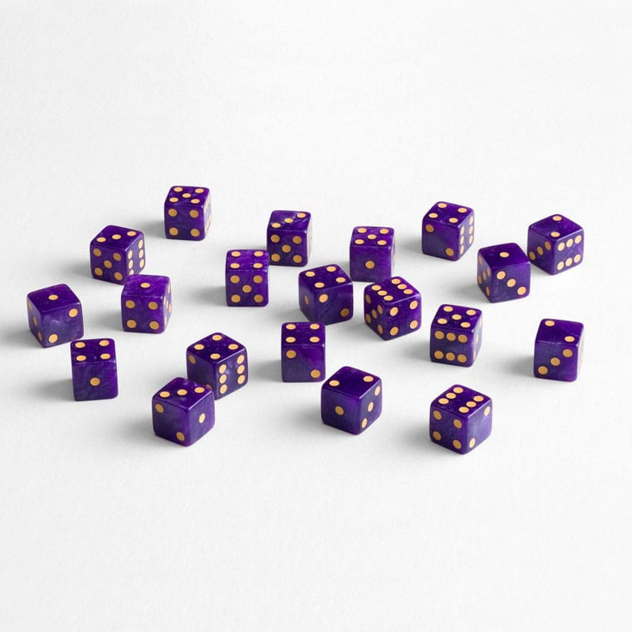 Q Workshop Set di Dadi Full Pack D6 Shimmering Purple (20)