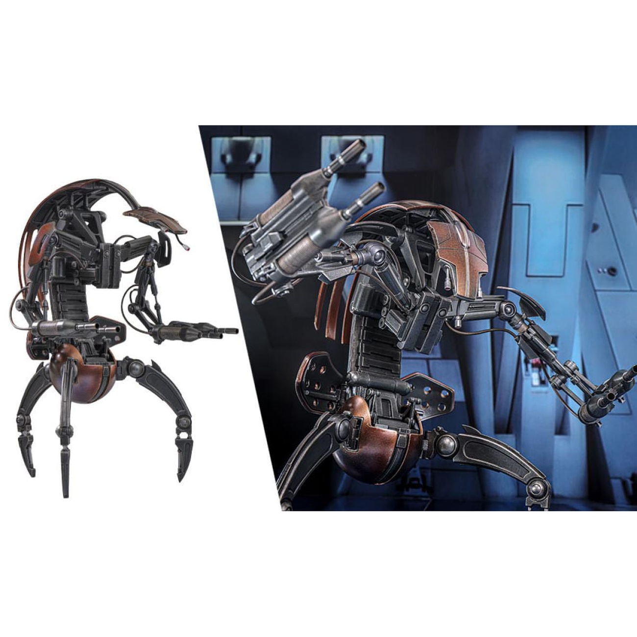 Star Wars Episodio I Movie Masterpiece Action Figure 1/6 Droideka 27 cm