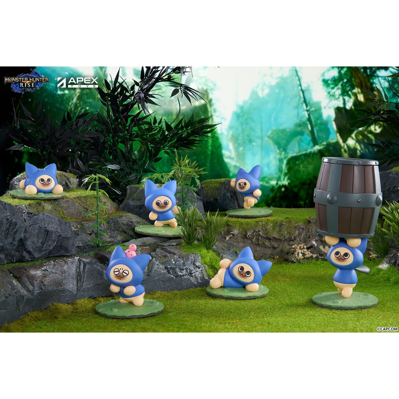 Monster Hunter Rise Figurines de collection 6-pack Felyne Cat