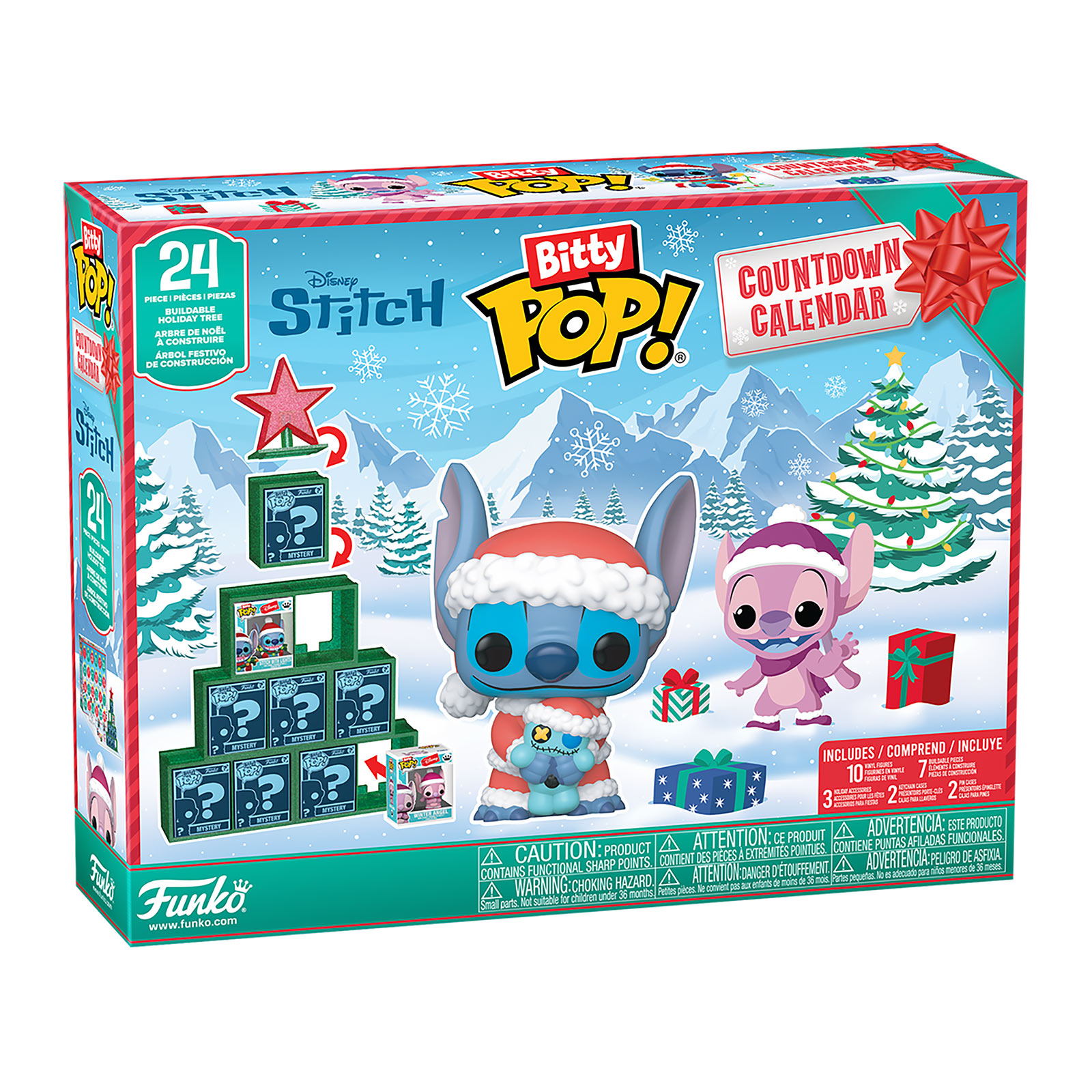 Calendrier de l'Avent Stitch Holiday Bitty Pop Funko - Lilo & Stitch