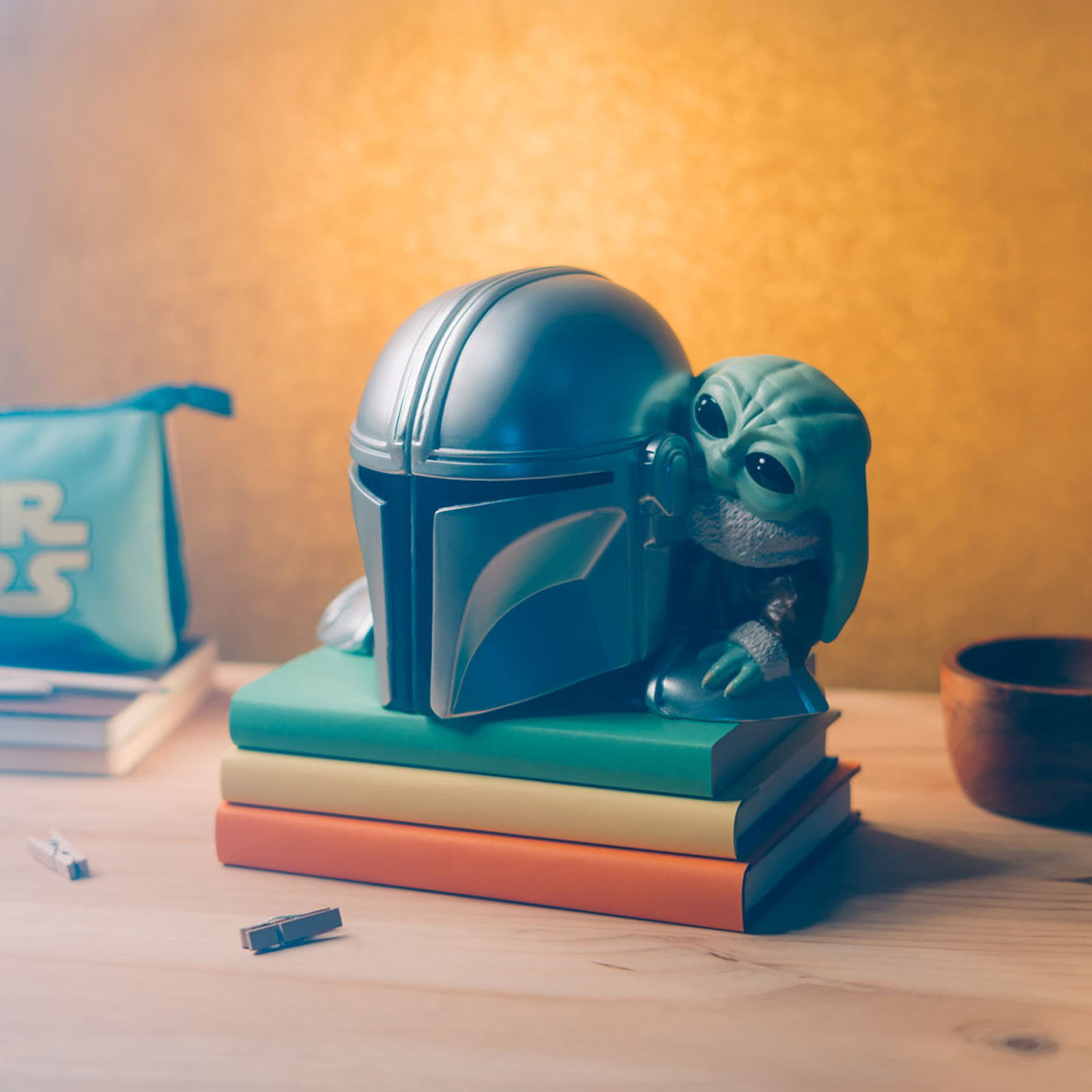 Fermalibri Grogu e Mandaloriano - Star Wars The Mandalorian