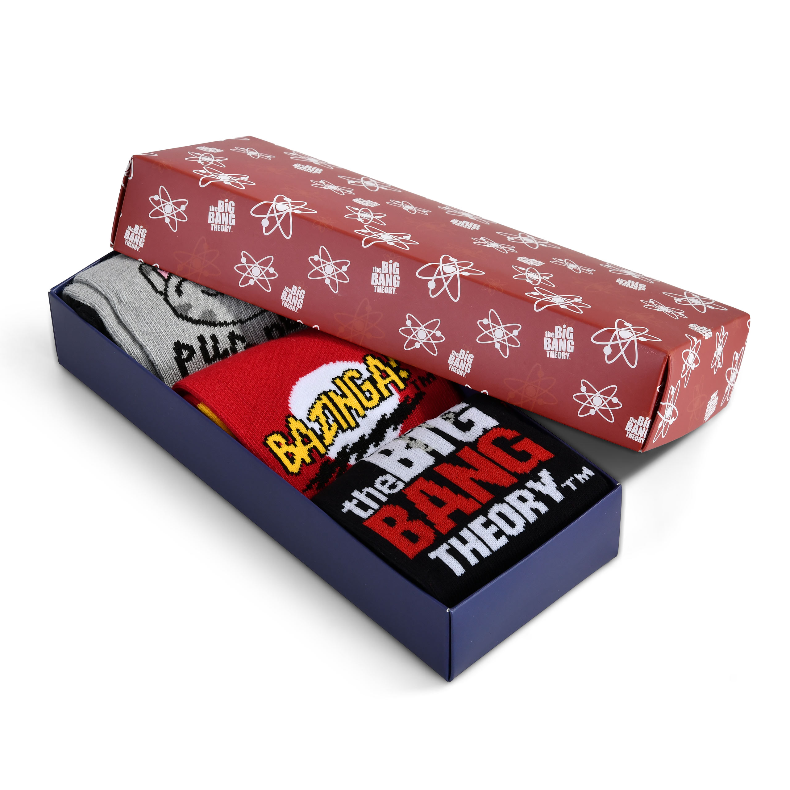 The Big Bang Theory - Set de 3 pares de calcetines en caja de regalo
