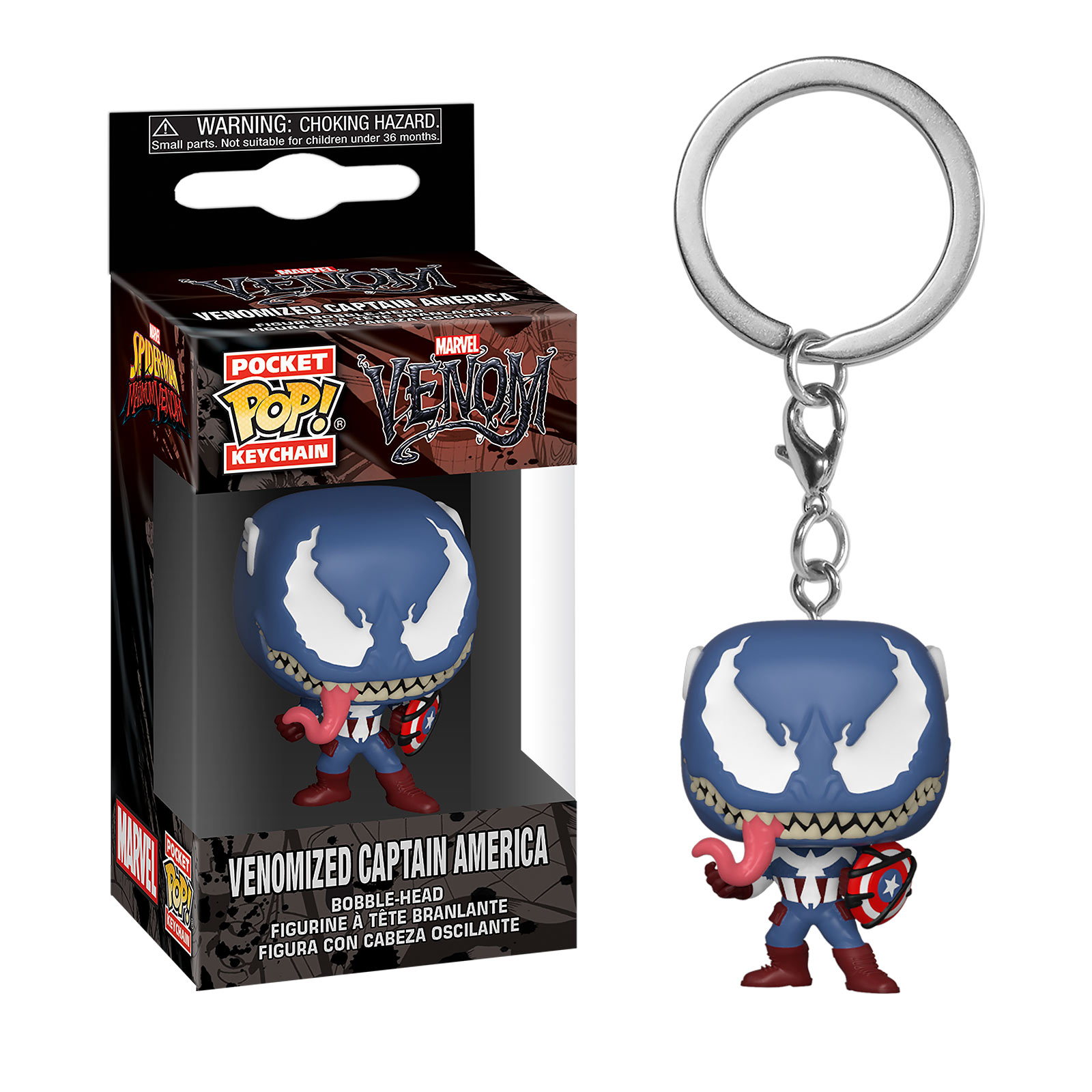 Marvel - Venomized Captain America Funko Pop Keychain