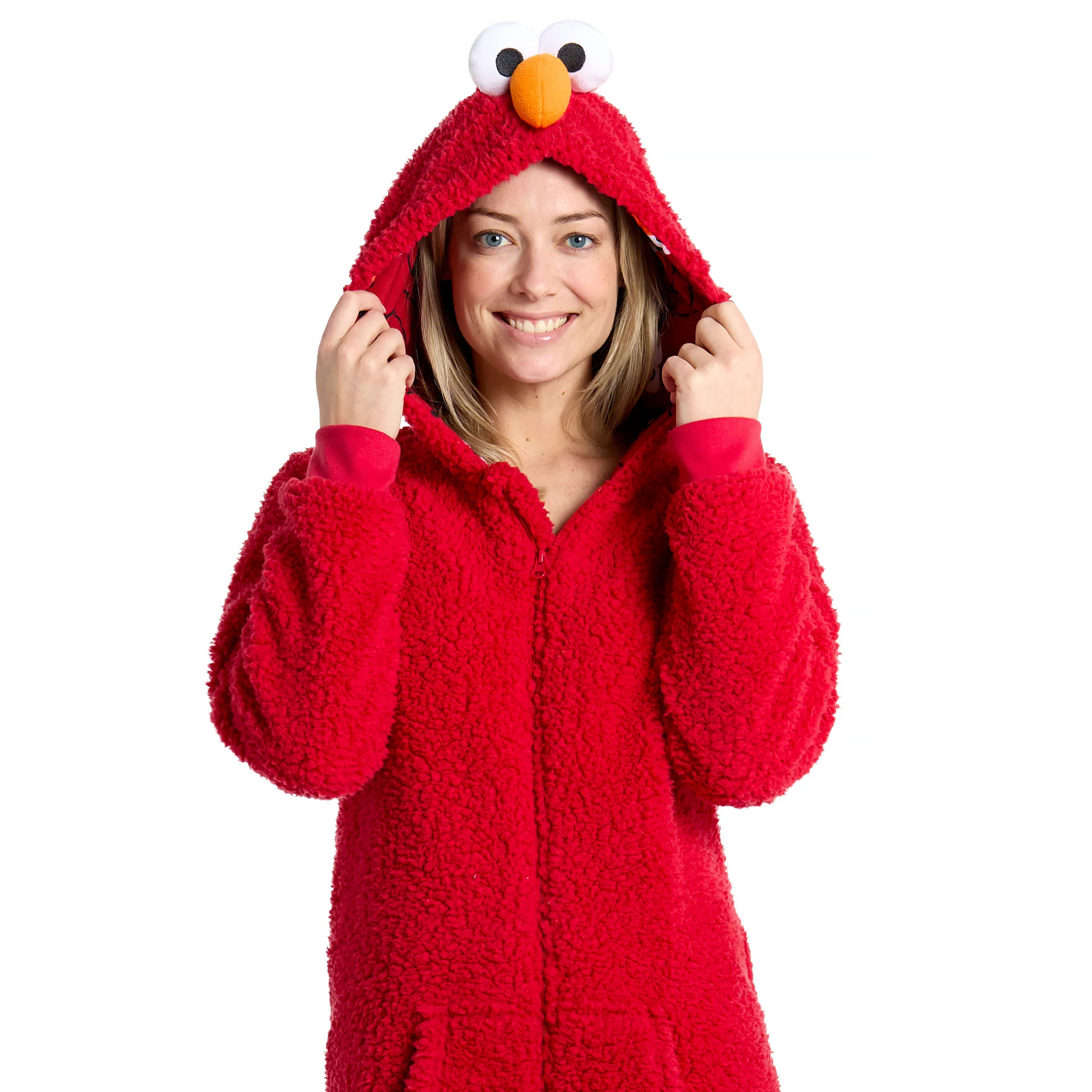 Sesamo Apriti - Tuta intera peluche Elmo