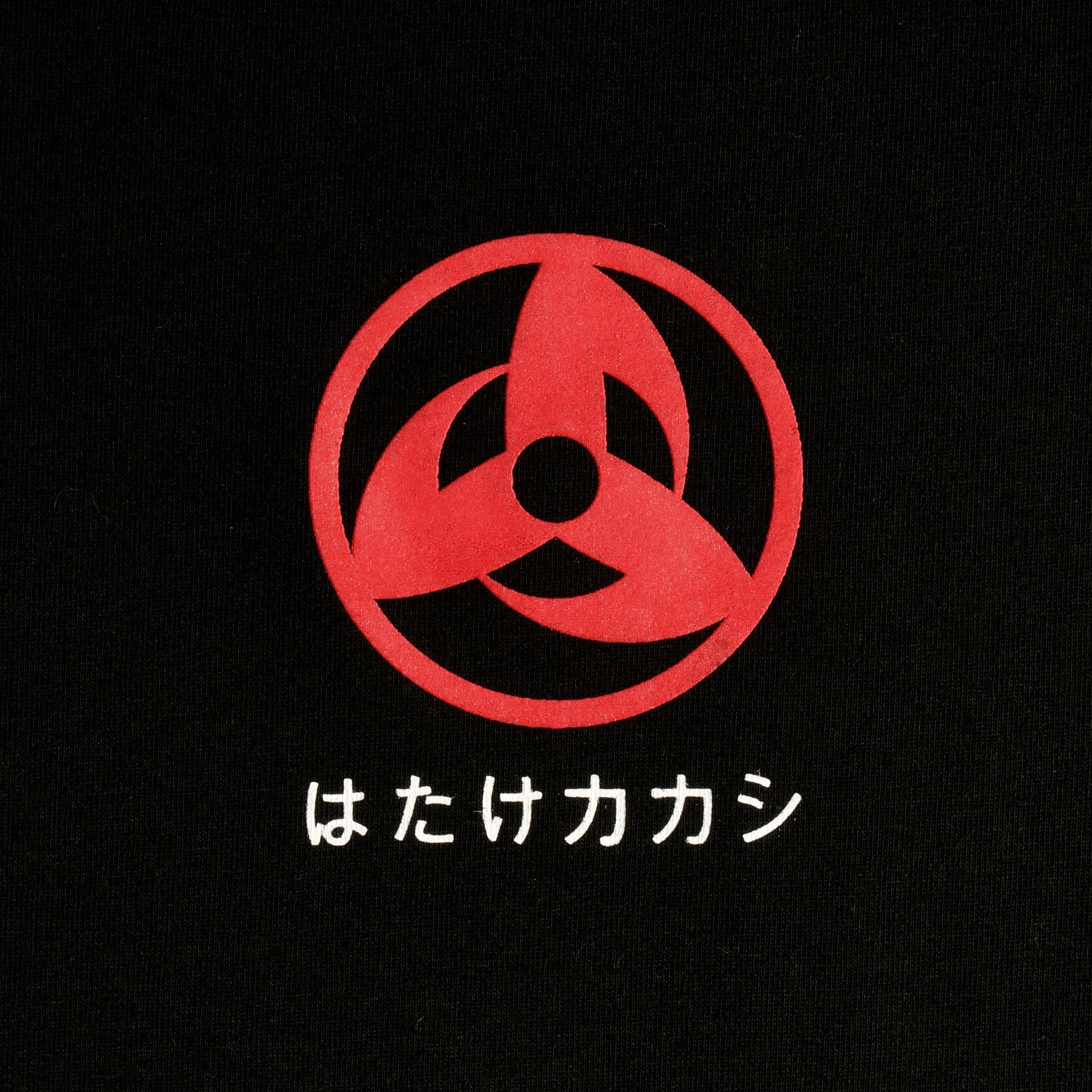 Naruto - Kakashi Hatake Poster T-Shirt Zwart