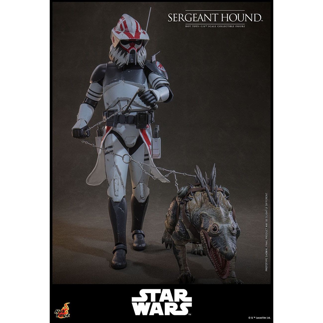 Star Wars: The Clone Wars - Sergeant Hound Actiefiguur 1:6