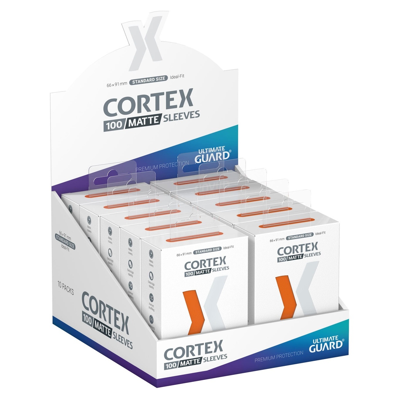 Ultimate Guard Cortex Sleeves Matte Standard Size (100) - Orange