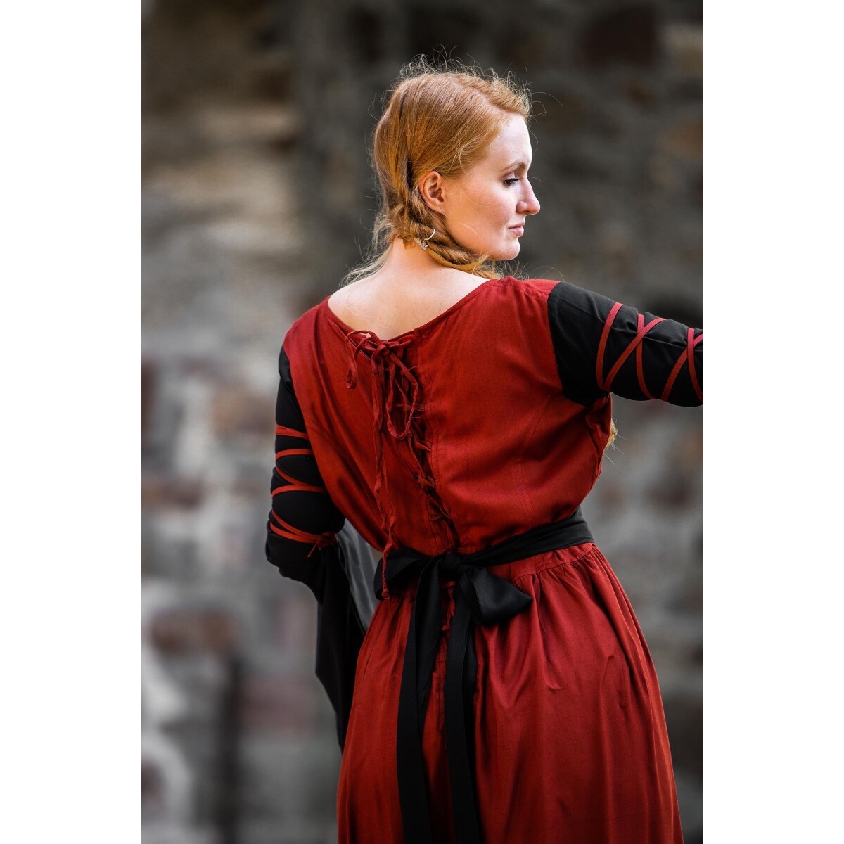 Medieval Dress Dorell Red-Black