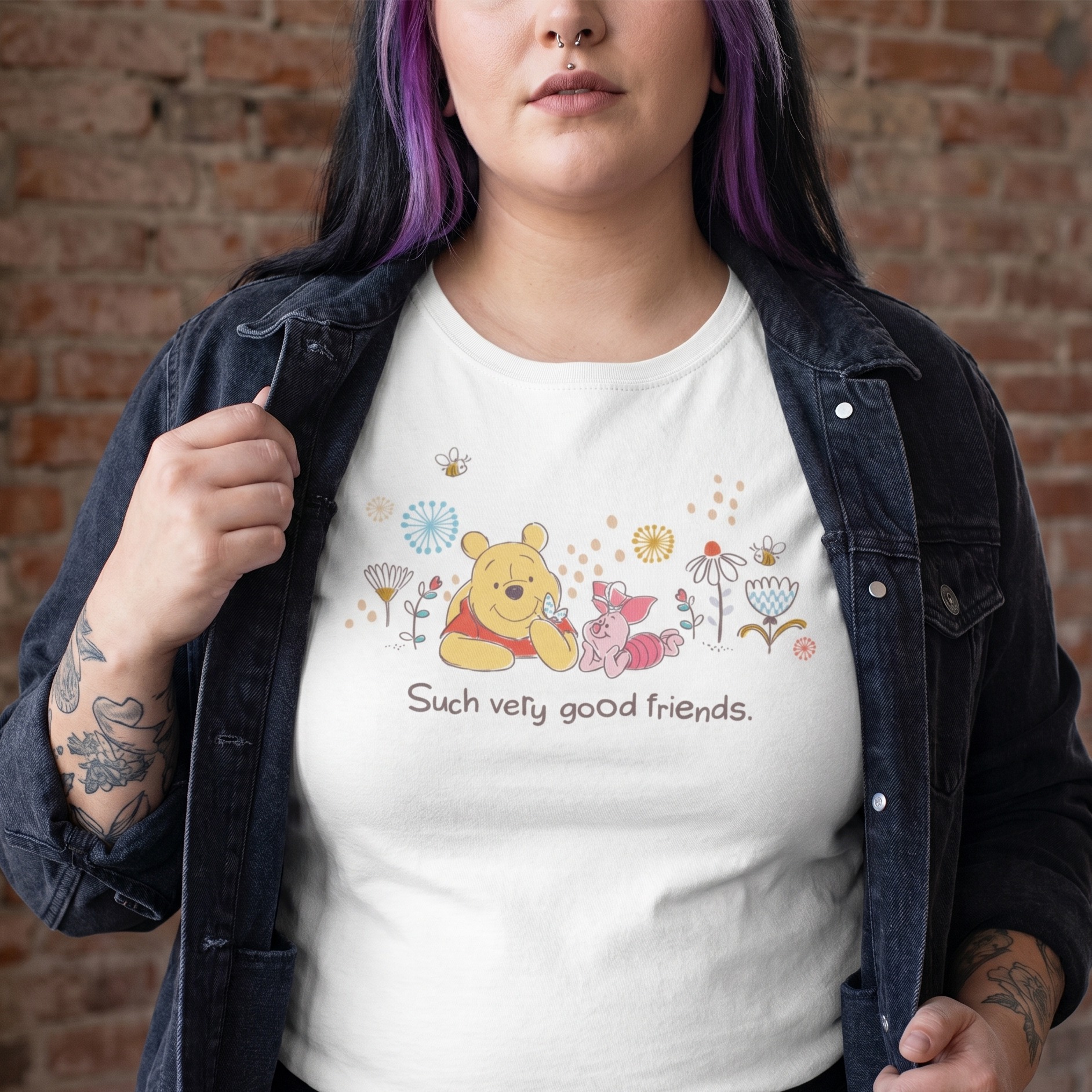 Winnie l’Ourson - Good Friends T-shirt femme blanc