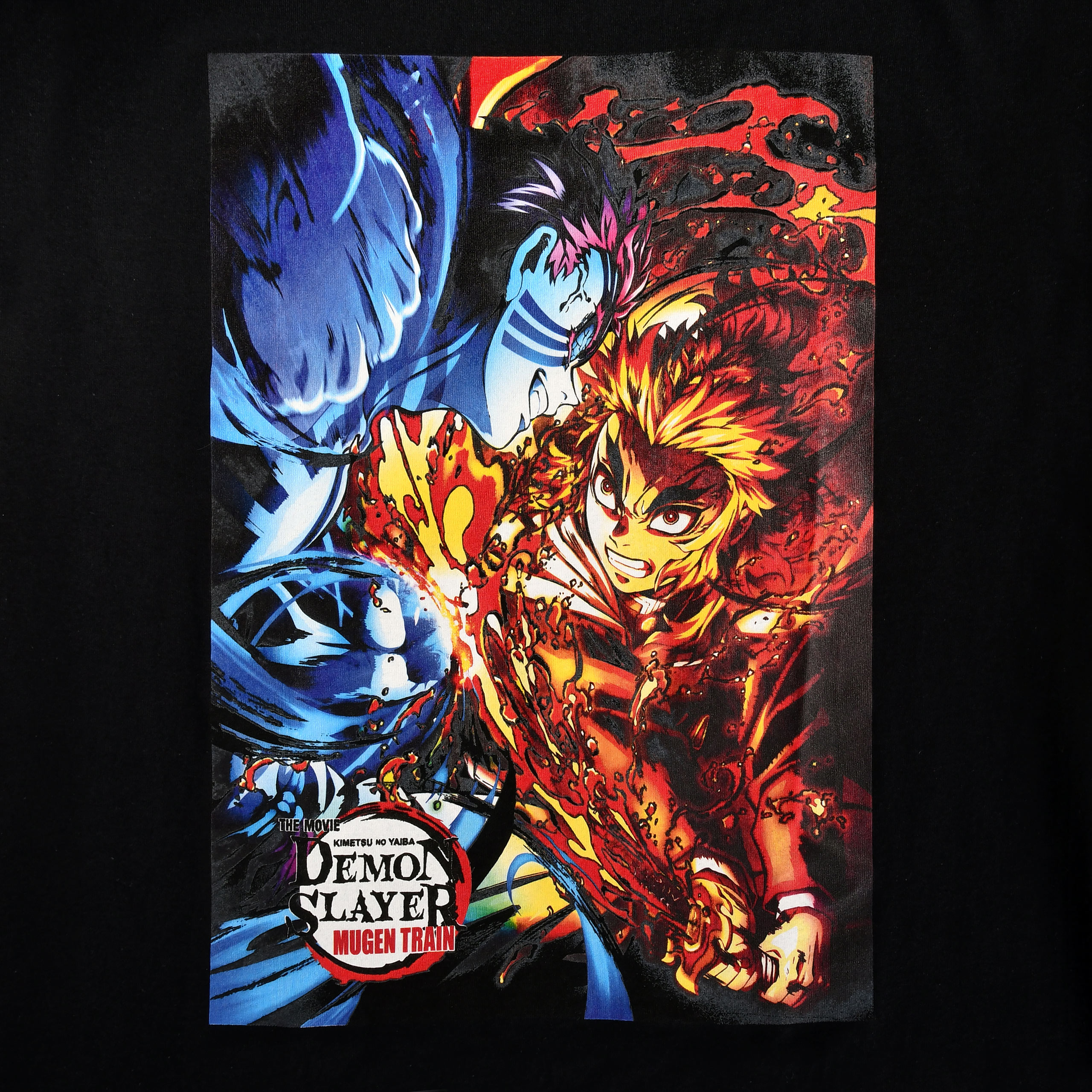 Demon Slayer - Rengoku vs. Akaza T-Shirt schwarz
