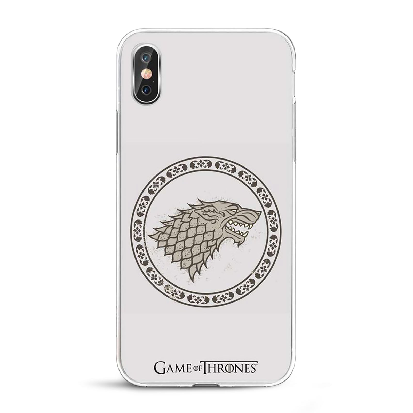 Game of Thrones - Stark Wapen iPhone X / XS Siliconen Hoesje Wit