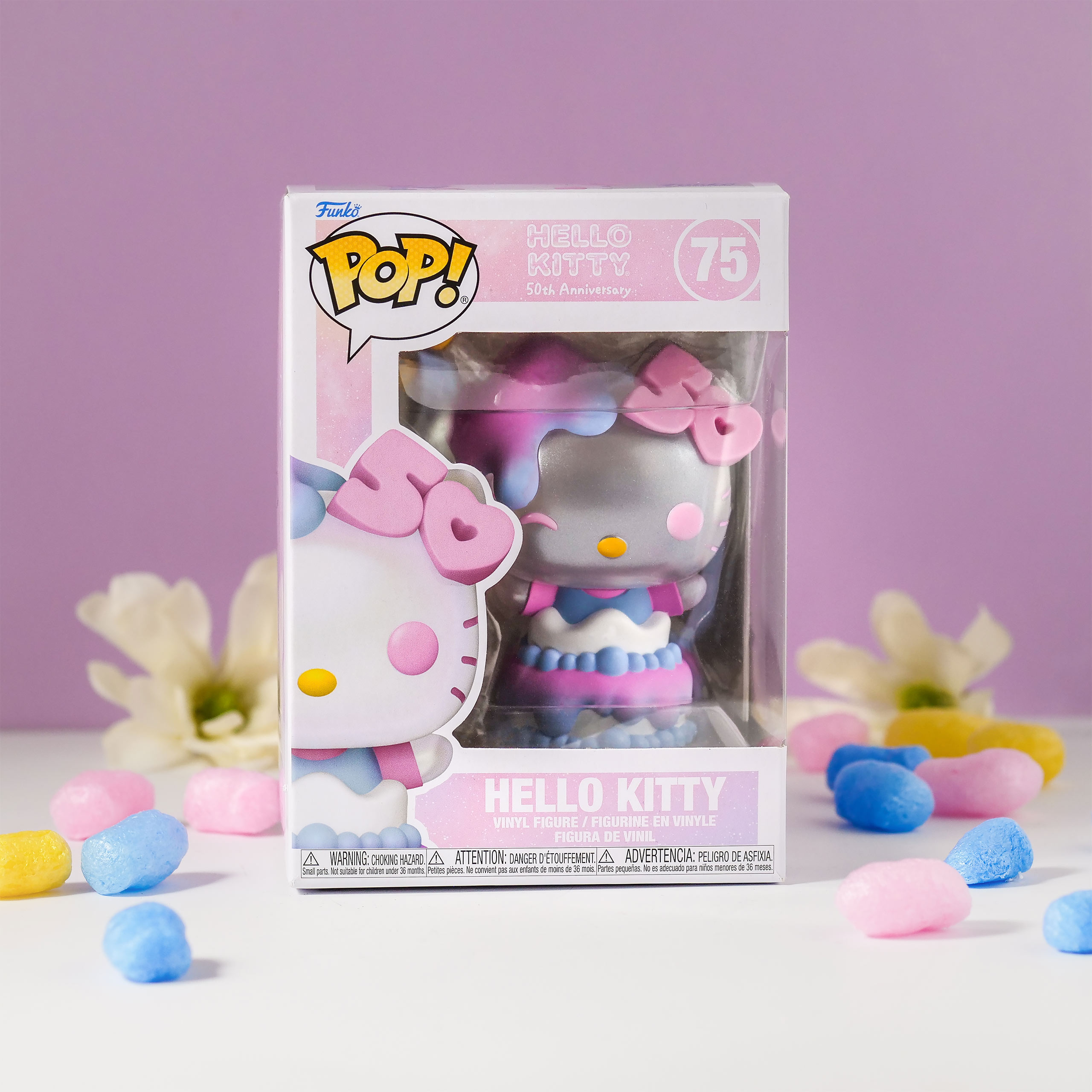 Hello Kitty Funko Pop Figur mit Kuchen 50th Anniversary