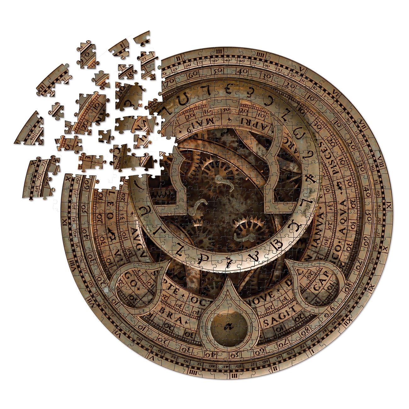 Uncharted Puzzle Cipher Disk Circular Deluxe (500 Pieces)