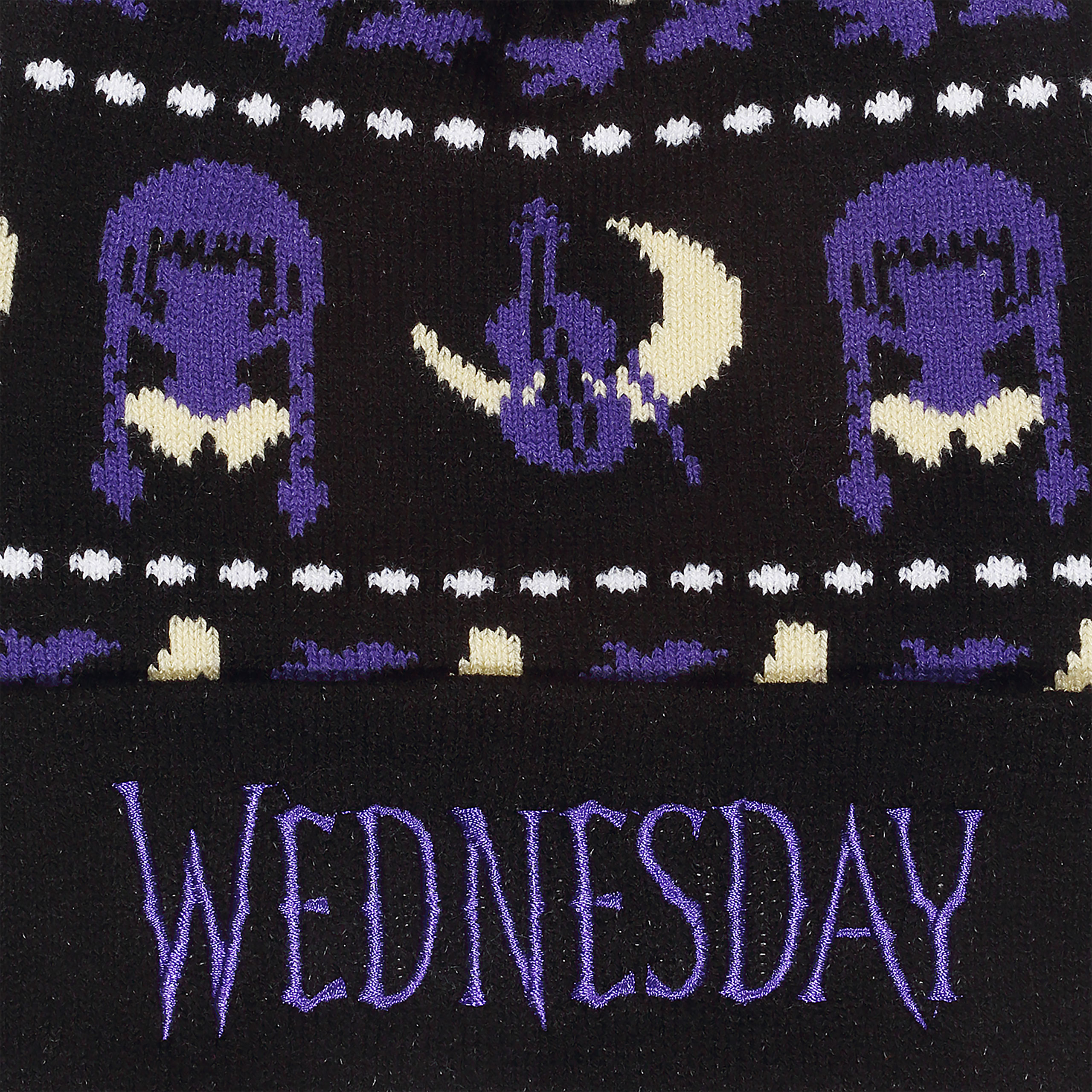 Wednesday - Berretto Midnight con Pon Pon