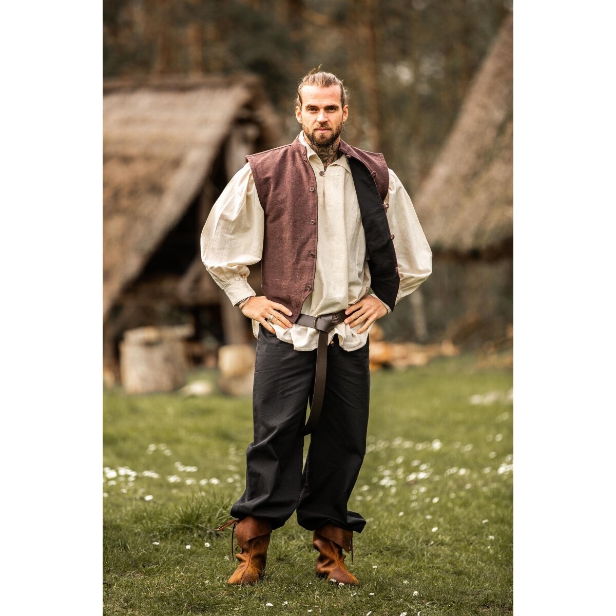 Middeleeuws vest Irvin bruin