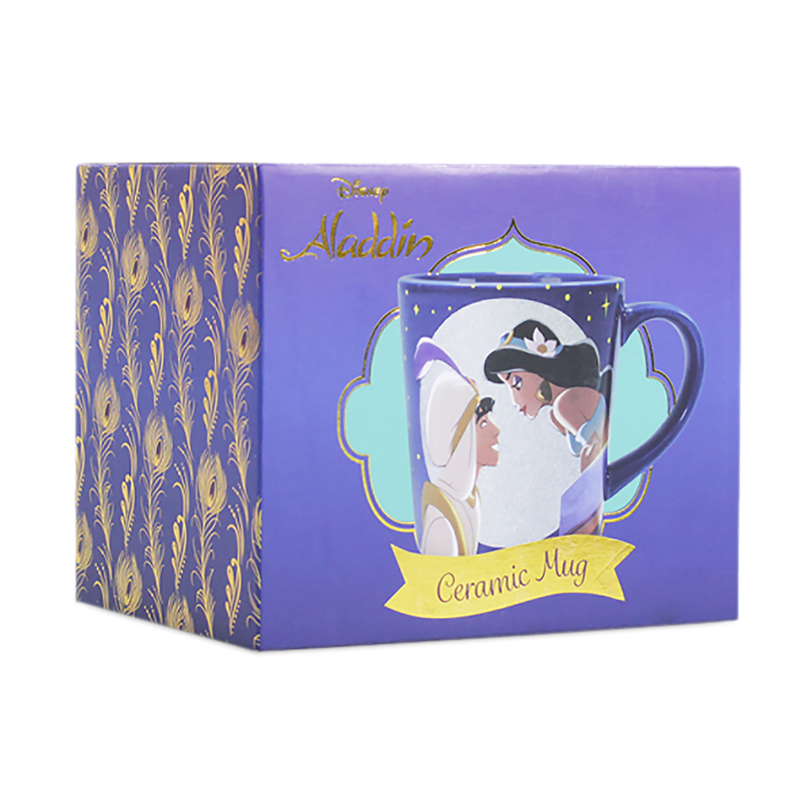 Aladdin and Jasmine Glitter Mug