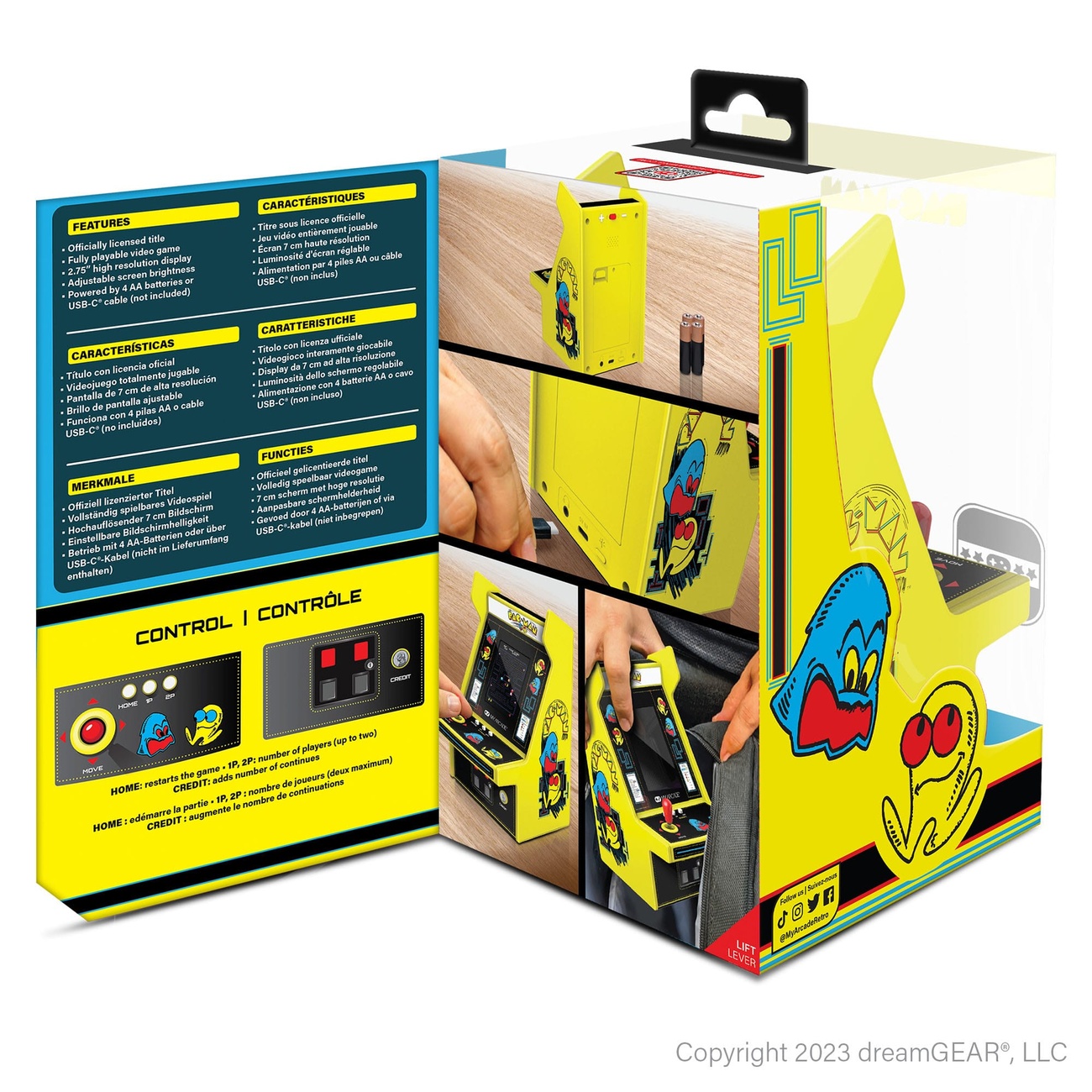 Lilo Pacman Pac-Man Portable Console Retro Arcade Micro Player Pro | Elbenwald