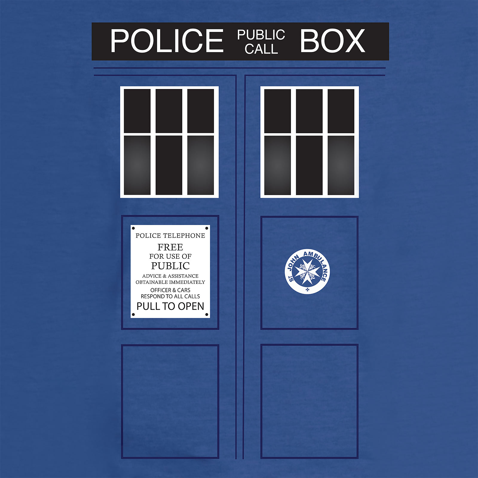 Doctor Who - Tardis T-Shirt blauw