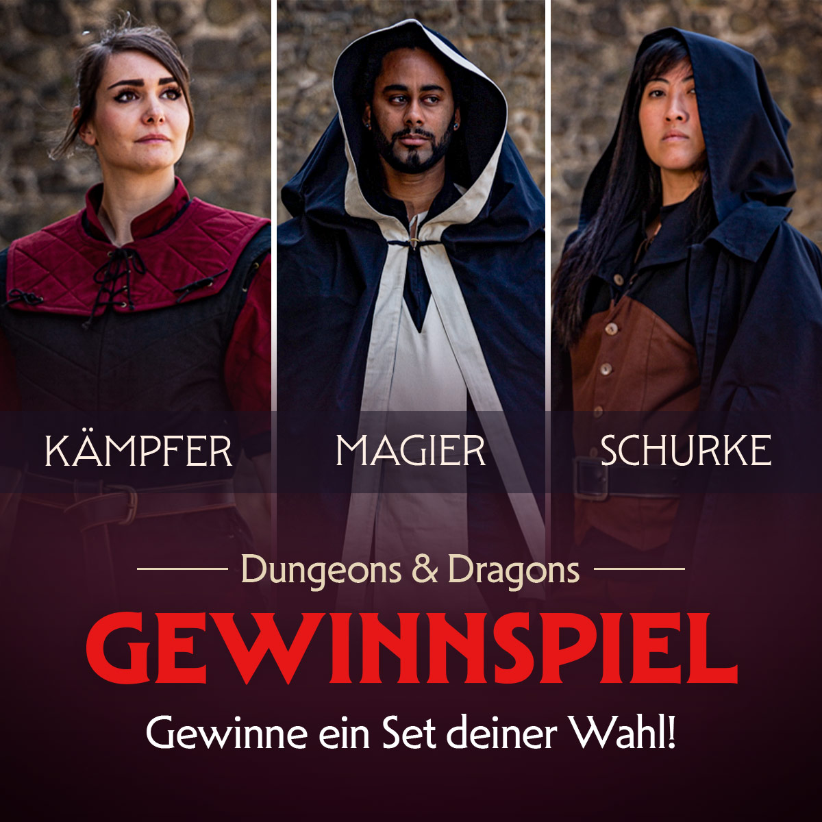 Dungeons & Dragons Gewinnspiel: Gewinne eine Outfit-Set deiner Wahl!