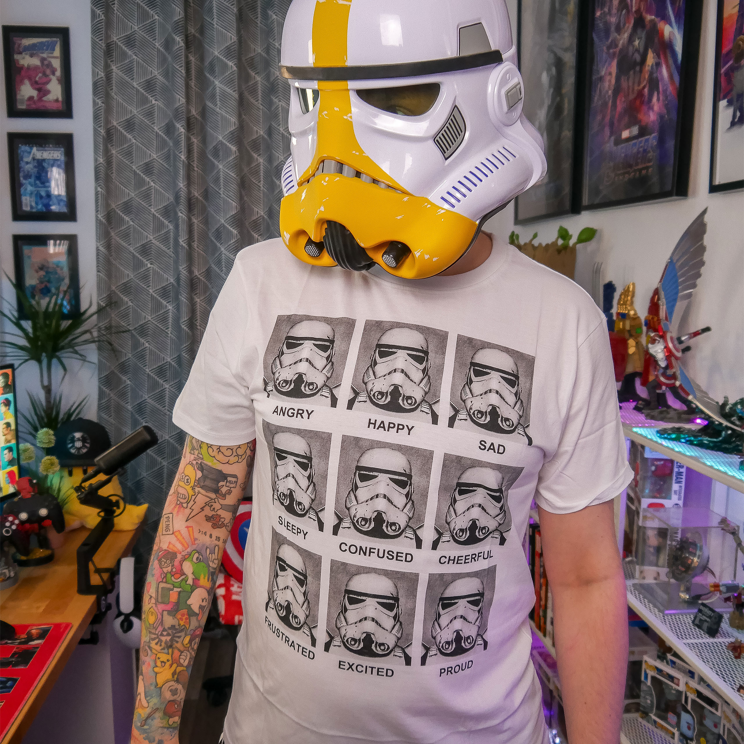 Star Wars - T-shirt Multifaccia Stormtrooper bianca