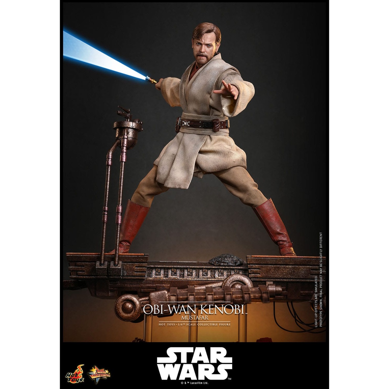 Star Wars Episodio III: La venganza de los Sith – Obi-Wan Kenobi (Mustafar) figura de acción Masterpiece 1:6