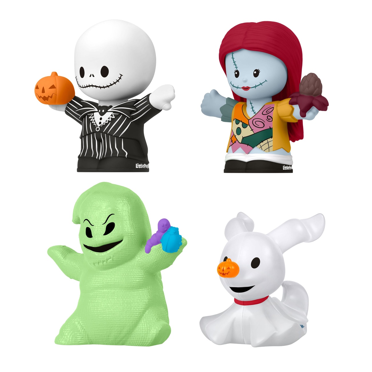 L’Étrange Noël de Monsieur Jack Fisher-Price Little People Collector – Lot de 4 mini-figurines 7 cm