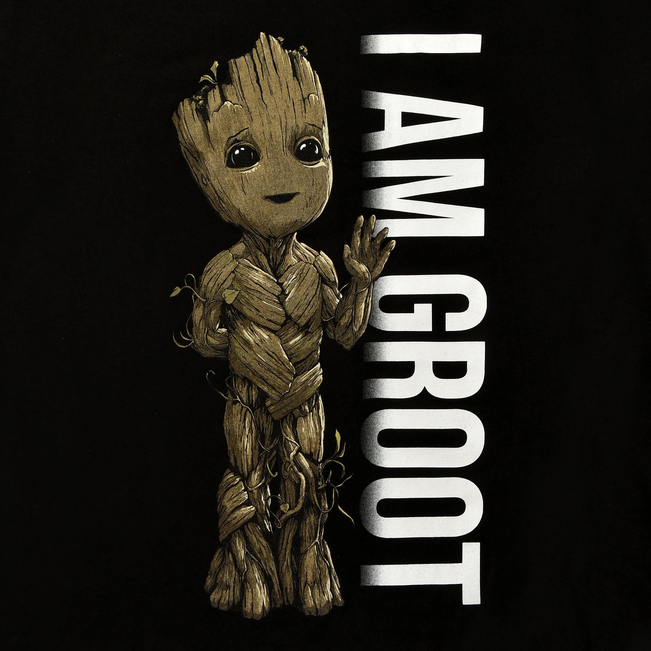 Guardians of the Galaxy - I Am Groot Portrait T-Shirt Black