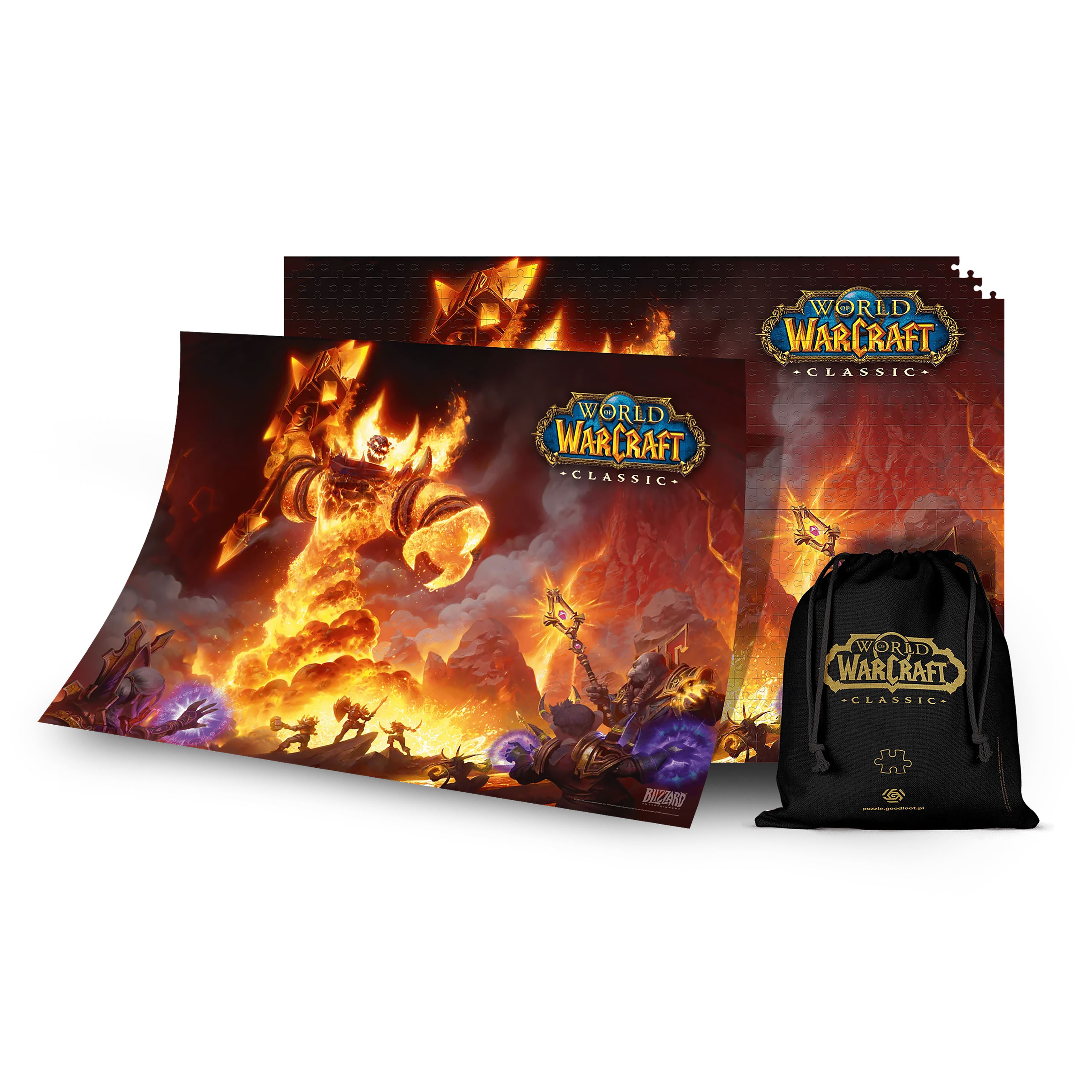 World of Warcraft - Ragnaros Puzzel met Logo Stoffen Zak