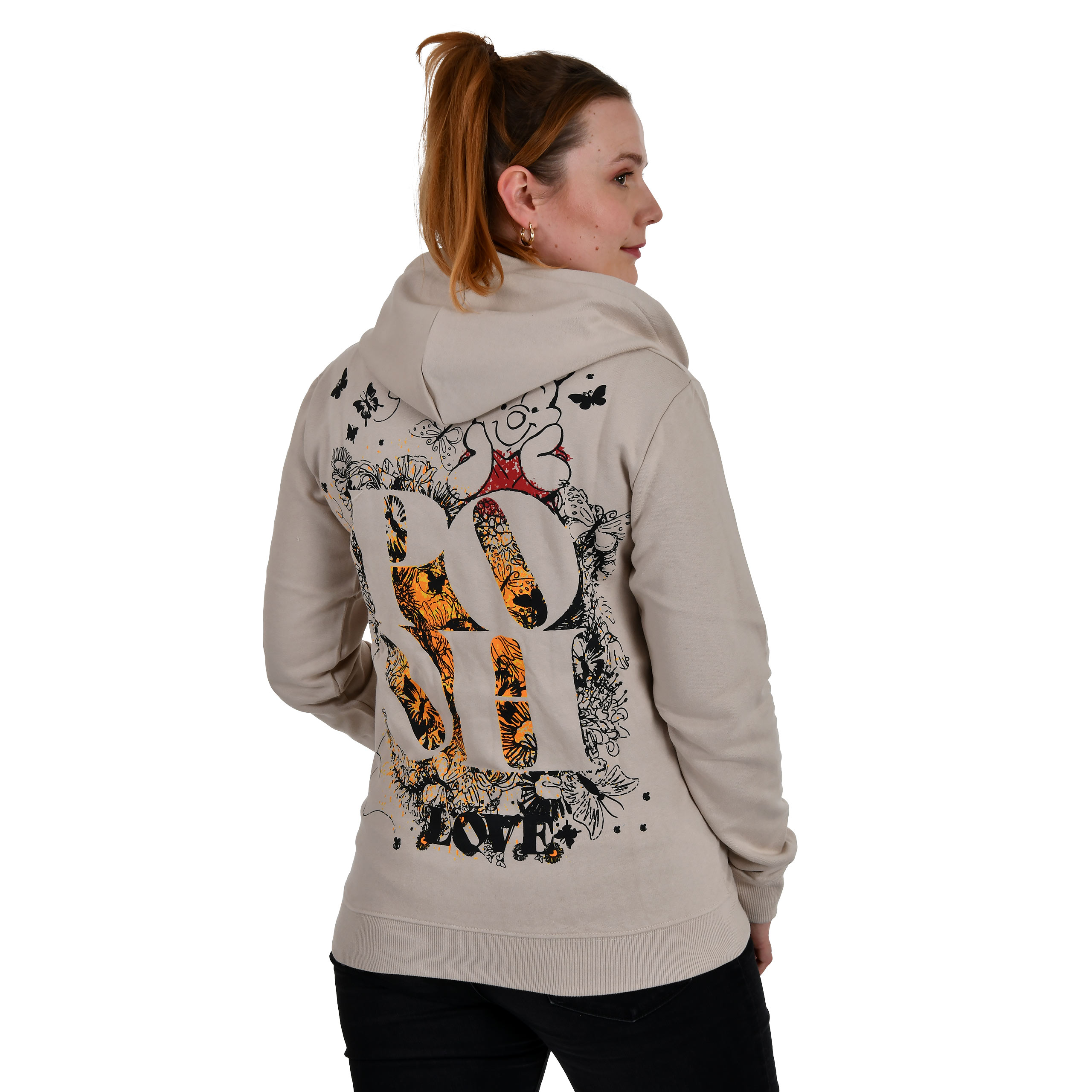 Winnie l’Ourson - Sweat à capuche Pooh Love beige
