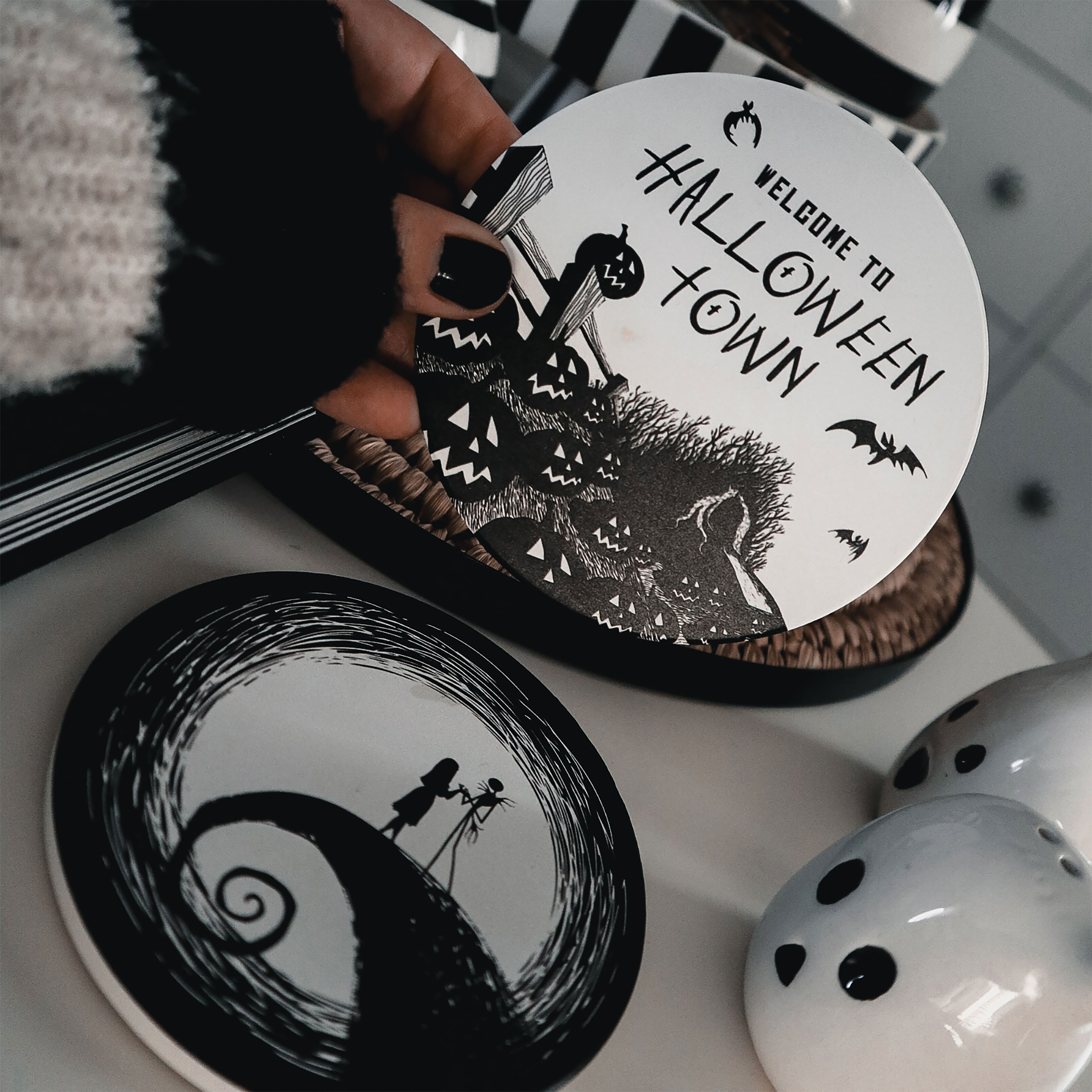 Nightmare Before Christmas - Welcome To Halloween Town Coaster Set of 2