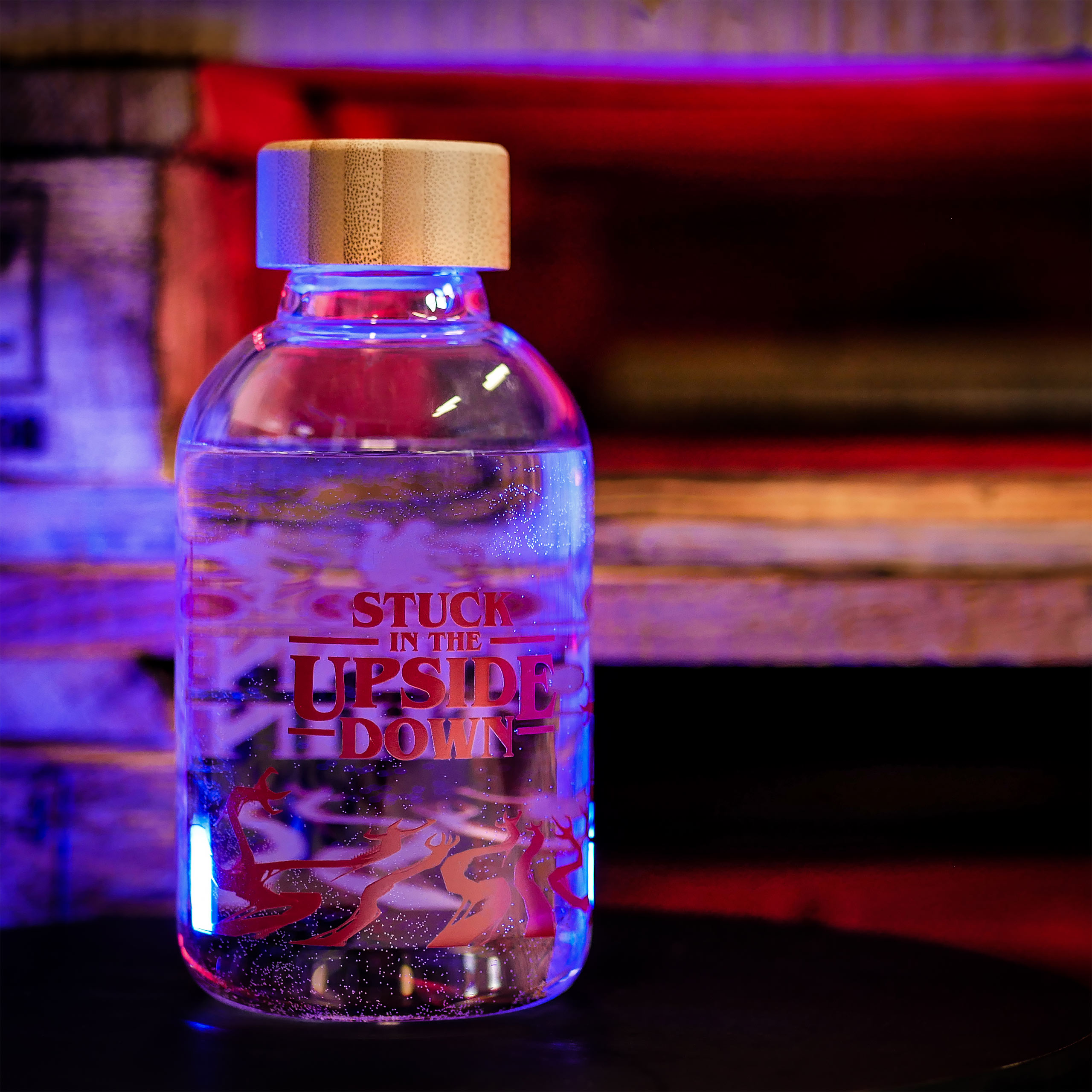 Stranger Things - Stuck in the Upside Down Water Bottle