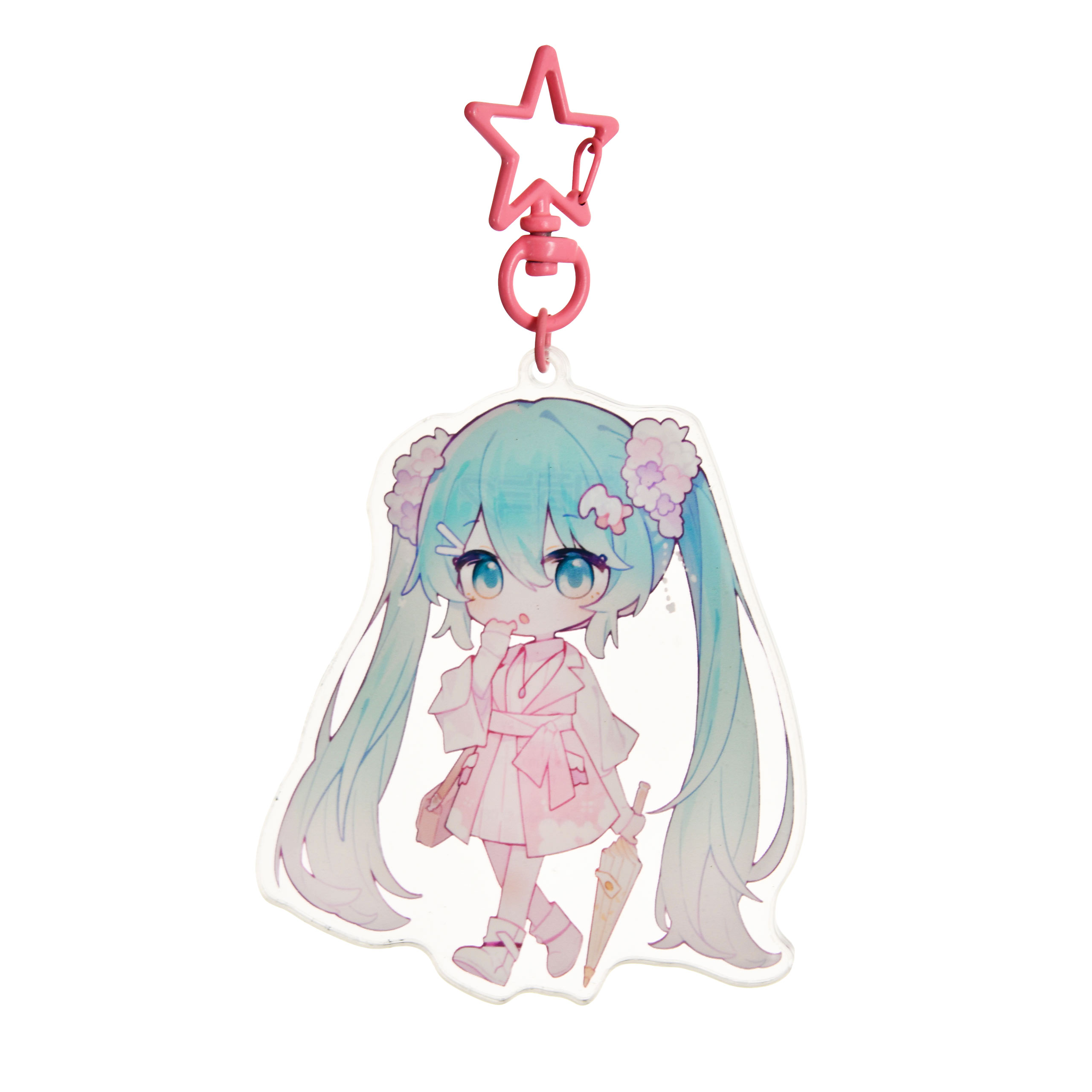 Hatsune Miku - Kawaii Summer Time Acrylic Keychain