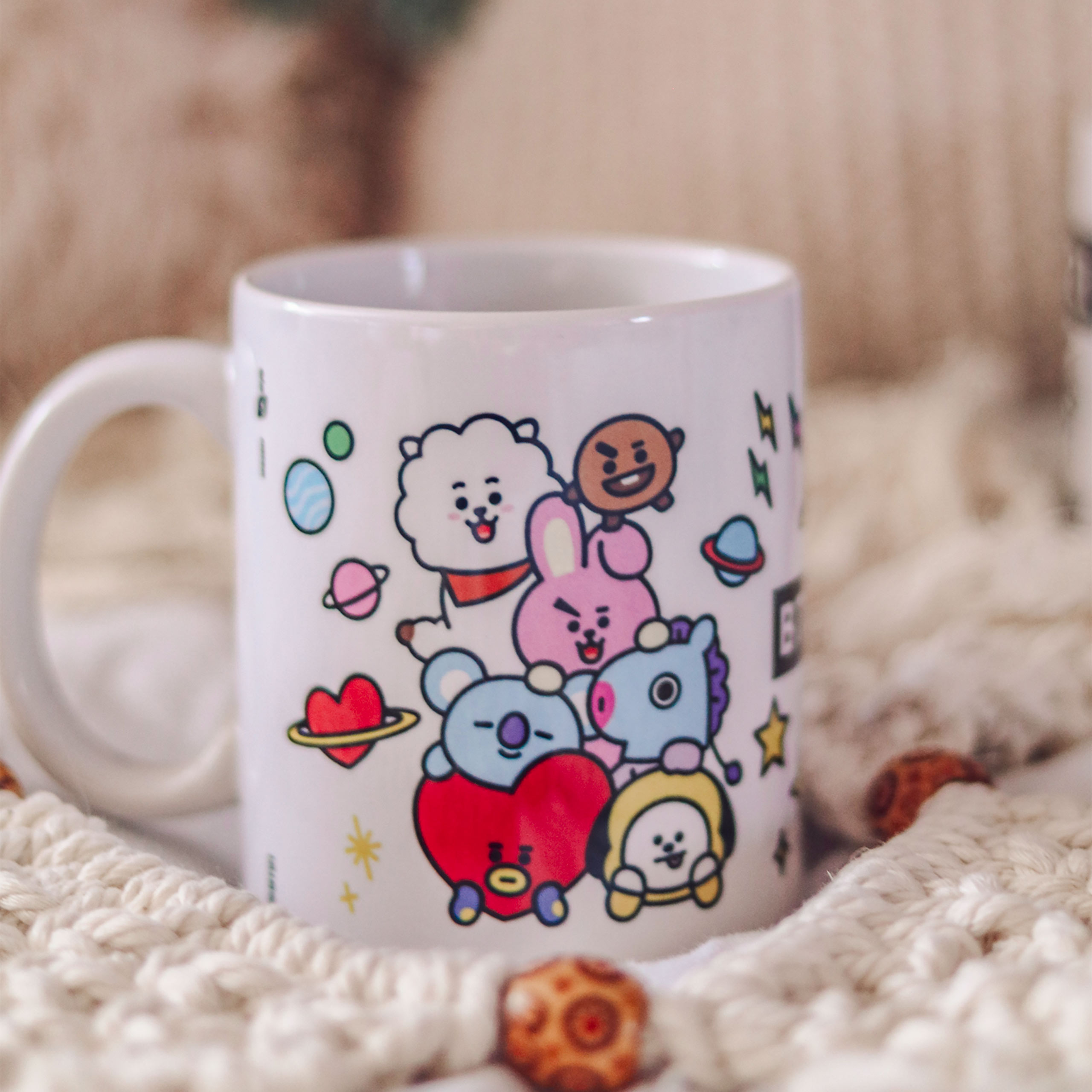 Taza de personajes BT21 - Line Friends