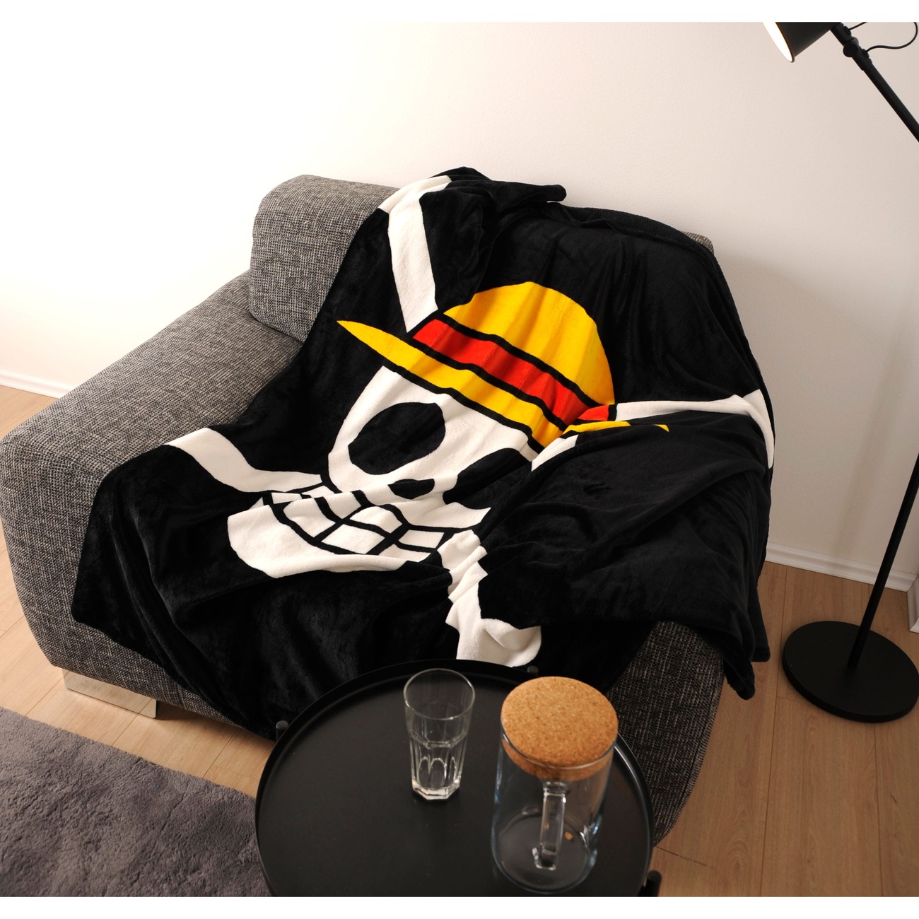 One Piece flanellen fleece deken 150 x 200 cm