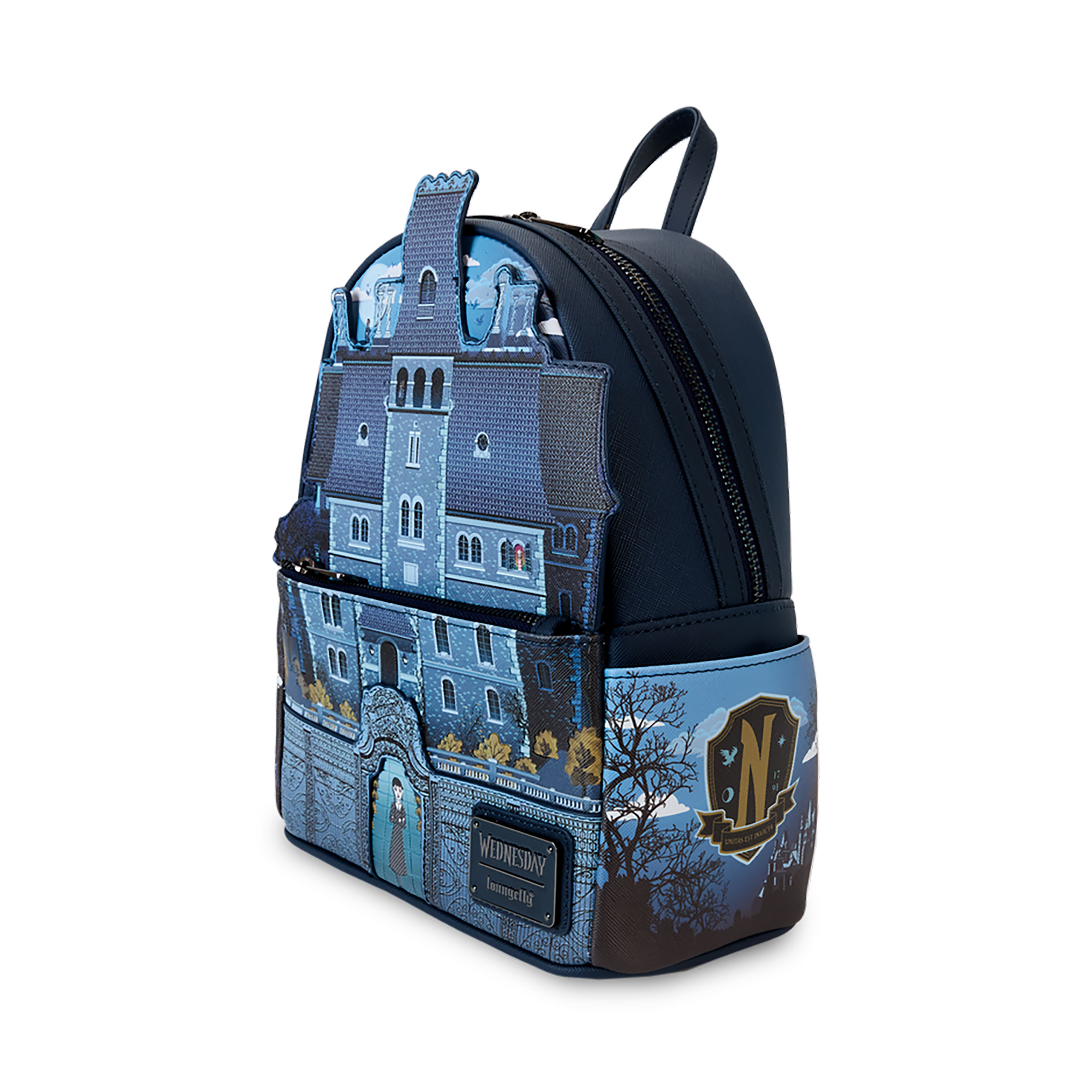 Wednesday - Nevermore Academy Glow in the Dark Mini Backpack