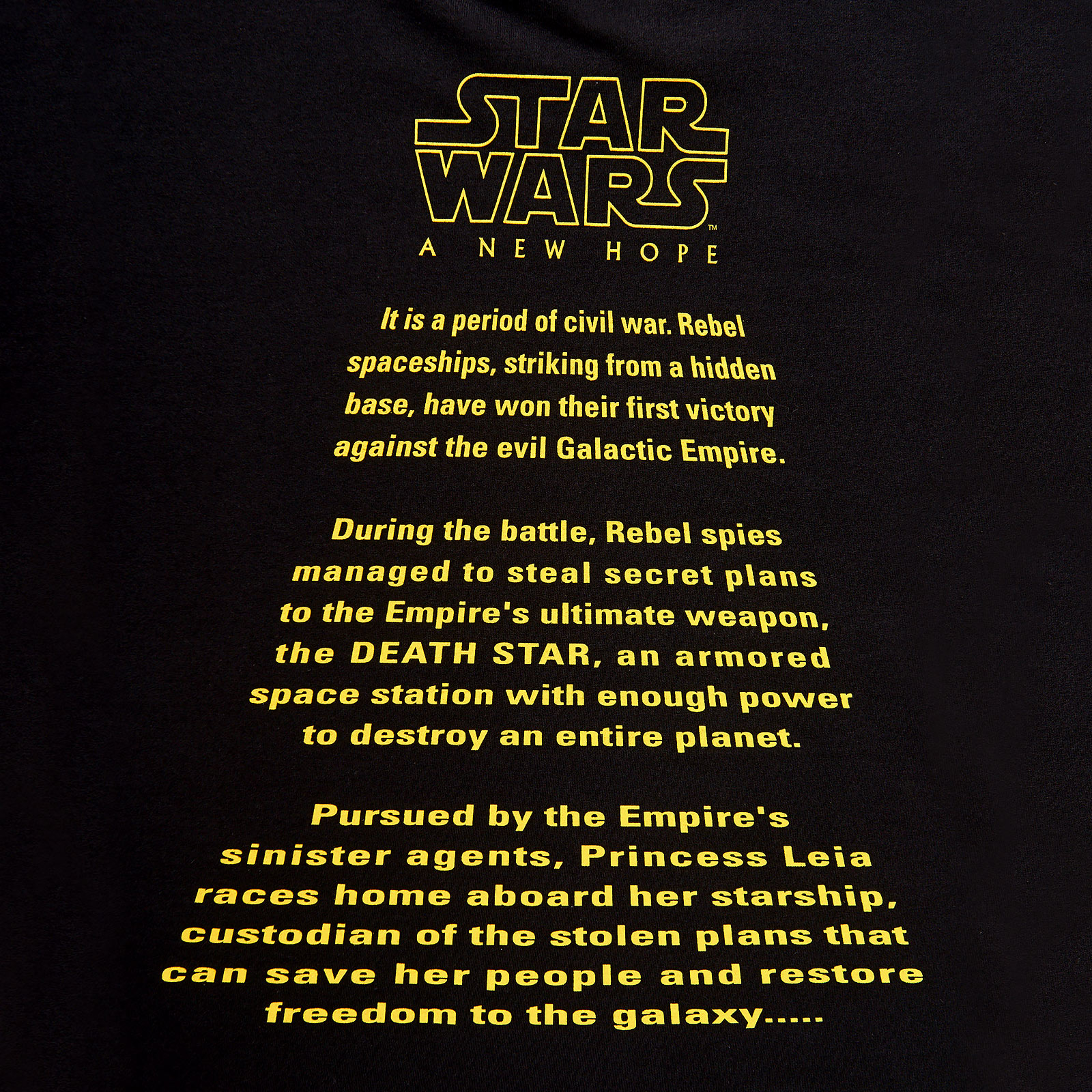 Star Wars - Un Nouvel Espoir T-shirt classique noir